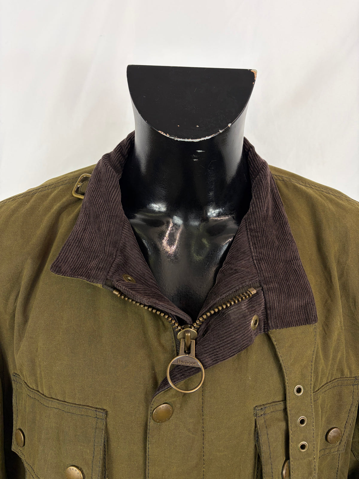 Barbour Giacca uomo verde Pegasus cerato XXL - Man wax Pegasus Olive Jacket size XXL