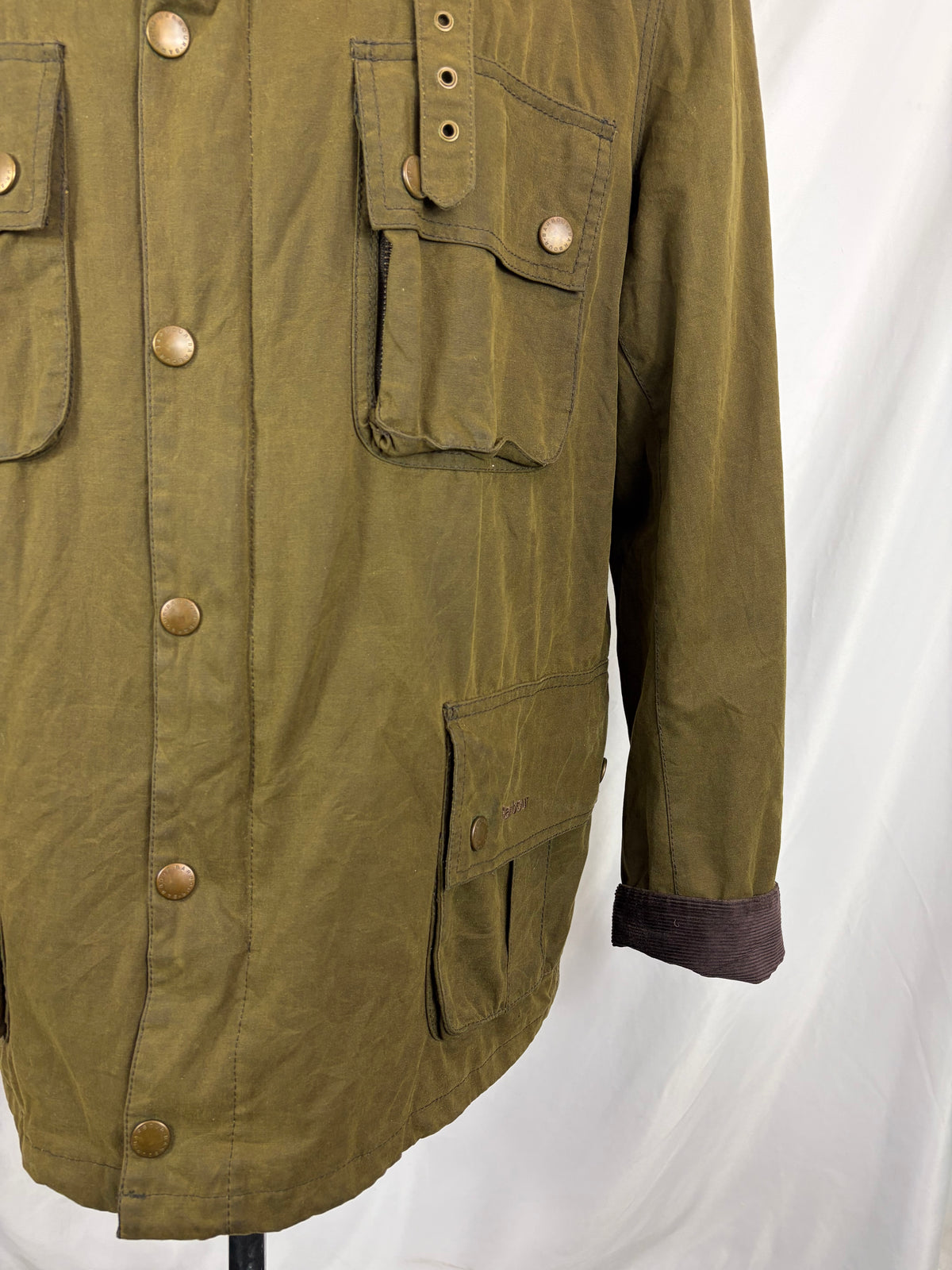 Barbour Giacca uomo verde Pegasus cerato XXL - Man wax Pegasus Olive Jacket size XXL