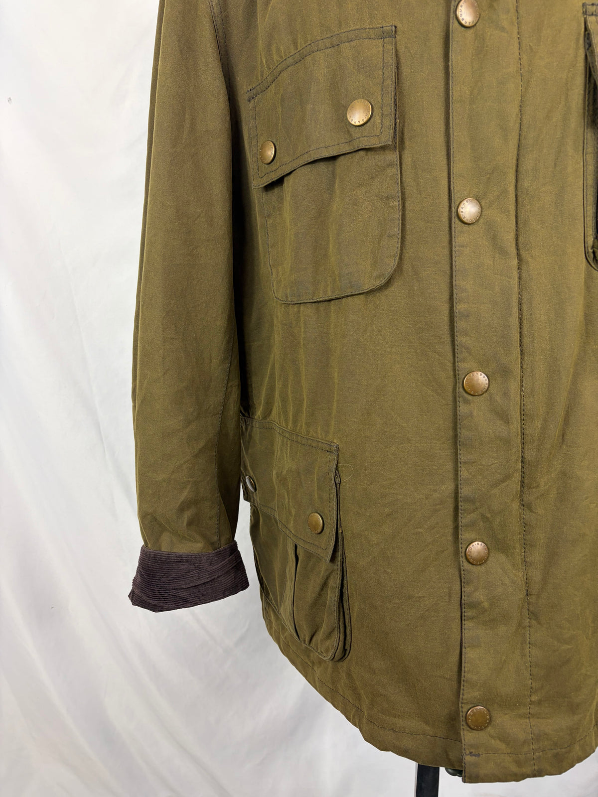 Barbour Giacca uomo verde Pegasus cerato XXL - Man wax Pegasus Olive Jacket size XXL