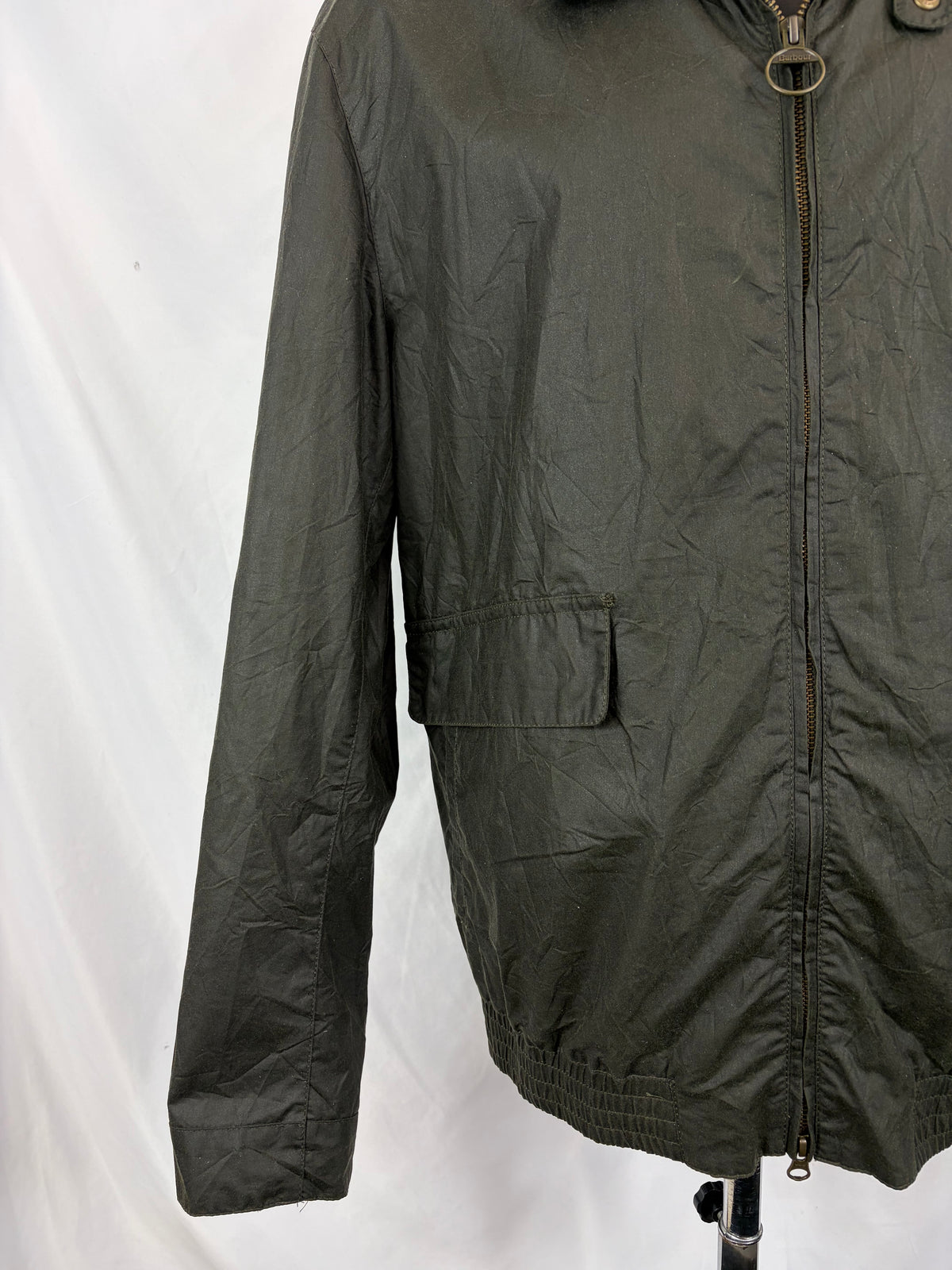Barbour Giacca Uomo Newbury Lightweight Verde Xlarge Man Olive Waxed Newbury Jacket Size Xlarge