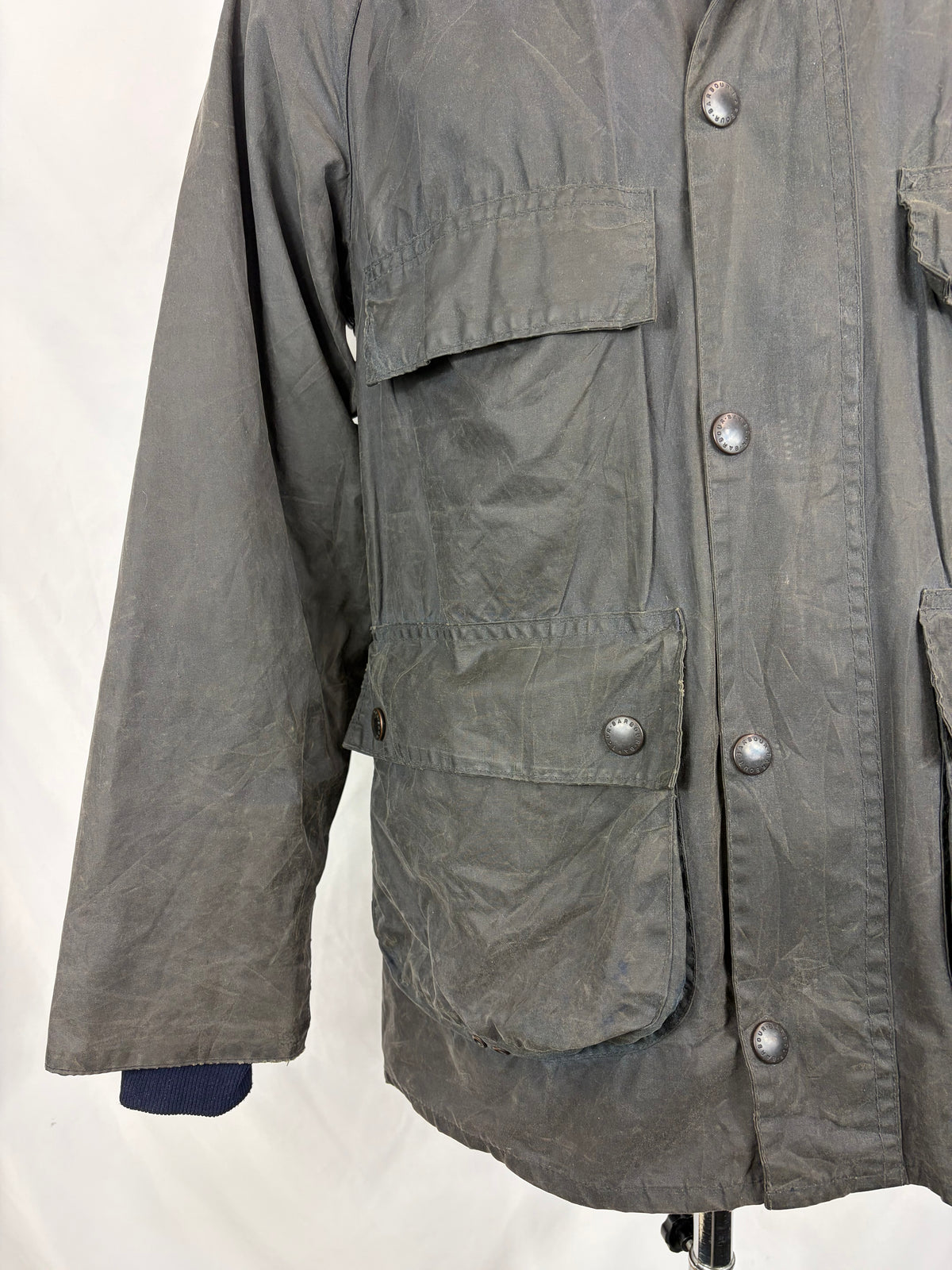 RARO Barbour Bedale 4 tasche C38/97 CM Man Navy vintage Bedale Jacket Medium 4 pockets C38