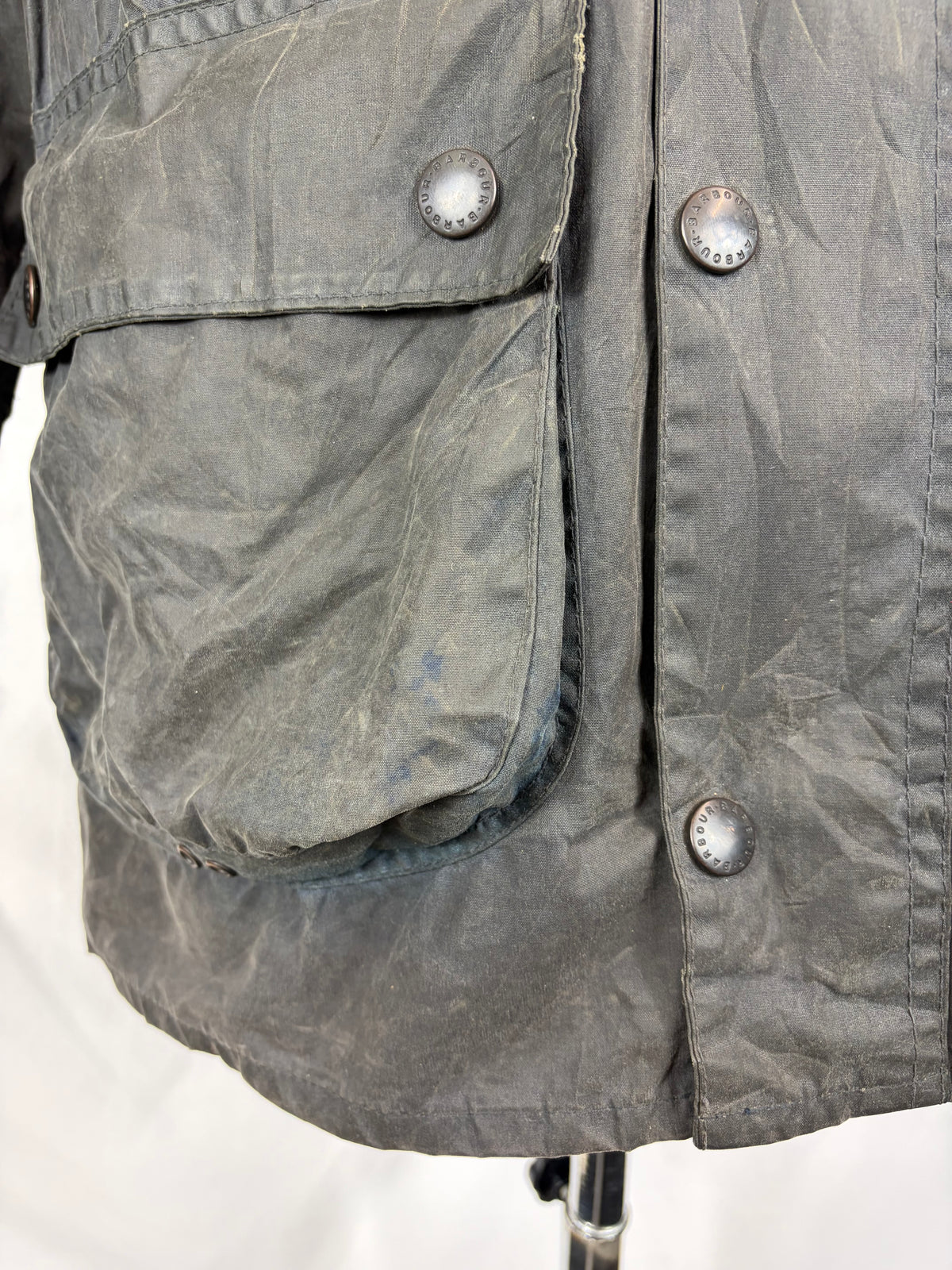RARO Barbour Bedale 4 tasche C38/97 CM Man Navy vintage Bedale Jacket Medium 4 pockets C38