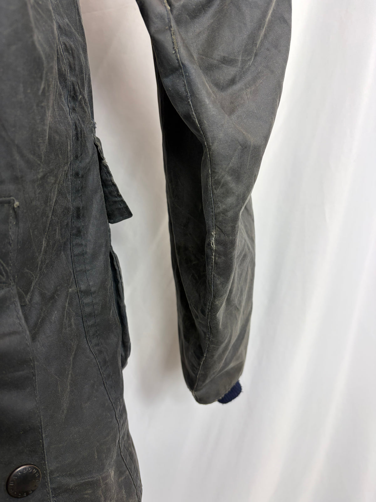 RARO Barbour Bedale 4 tasche C38/97 CM Man Navy vintage Bedale Jacket Medium 4 pockets C38