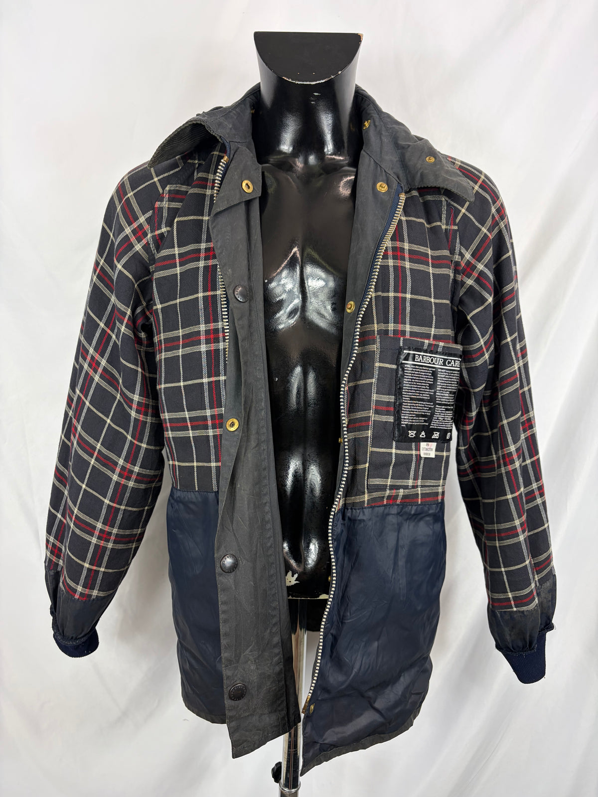 RARO Barbour Bedale 4 tasche C38/97 CM Man Navy vintage Bedale Jacket Medium 4 pockets C38