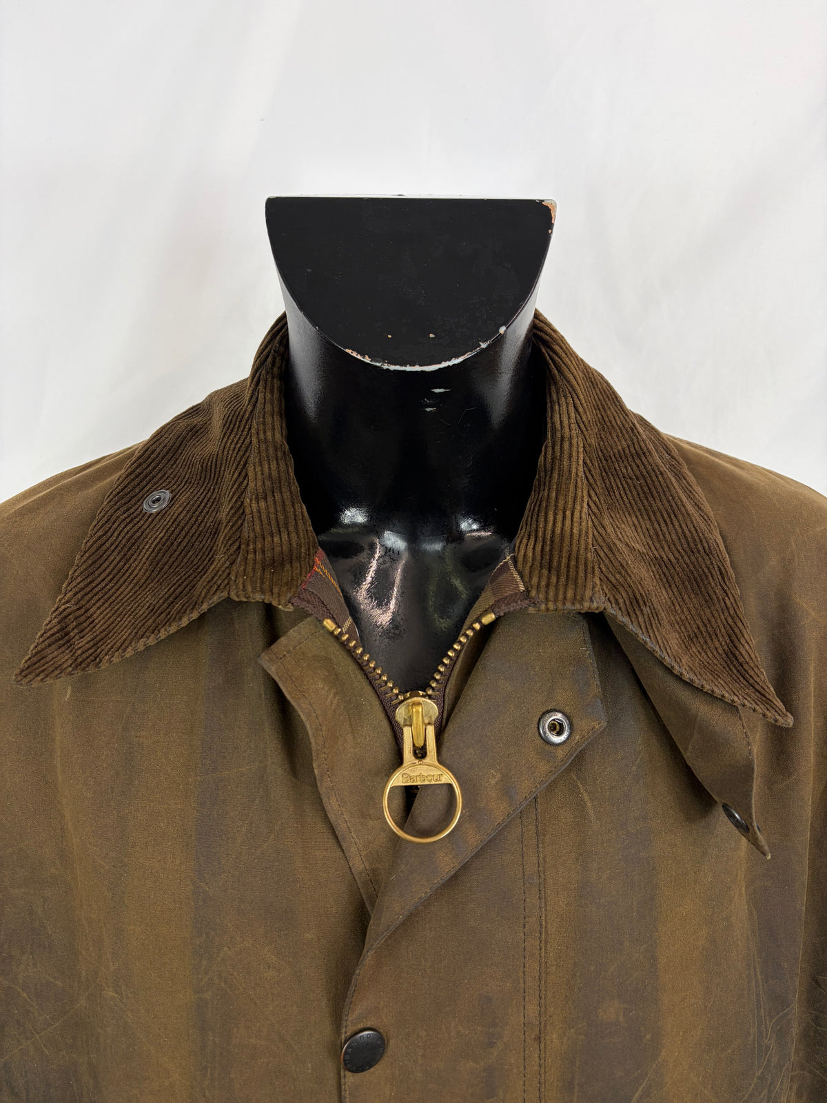 Giacca Barbour Northumbria verde oliva C40/102 cm-Man Olive Waxed Northumbria Jacket Medium