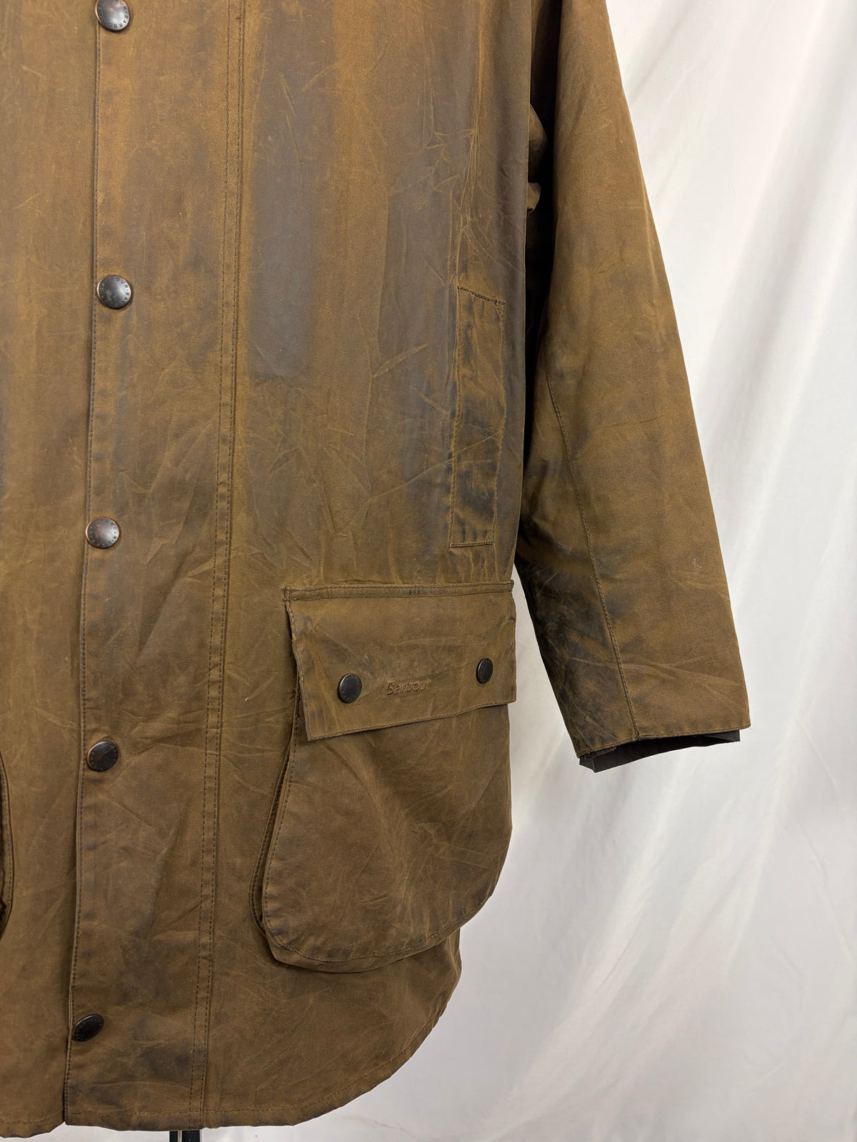 Giacca Barbour Northumbria verde oliva C40/102 cm-Man Olive Waxed Northumbria Jacket Medium