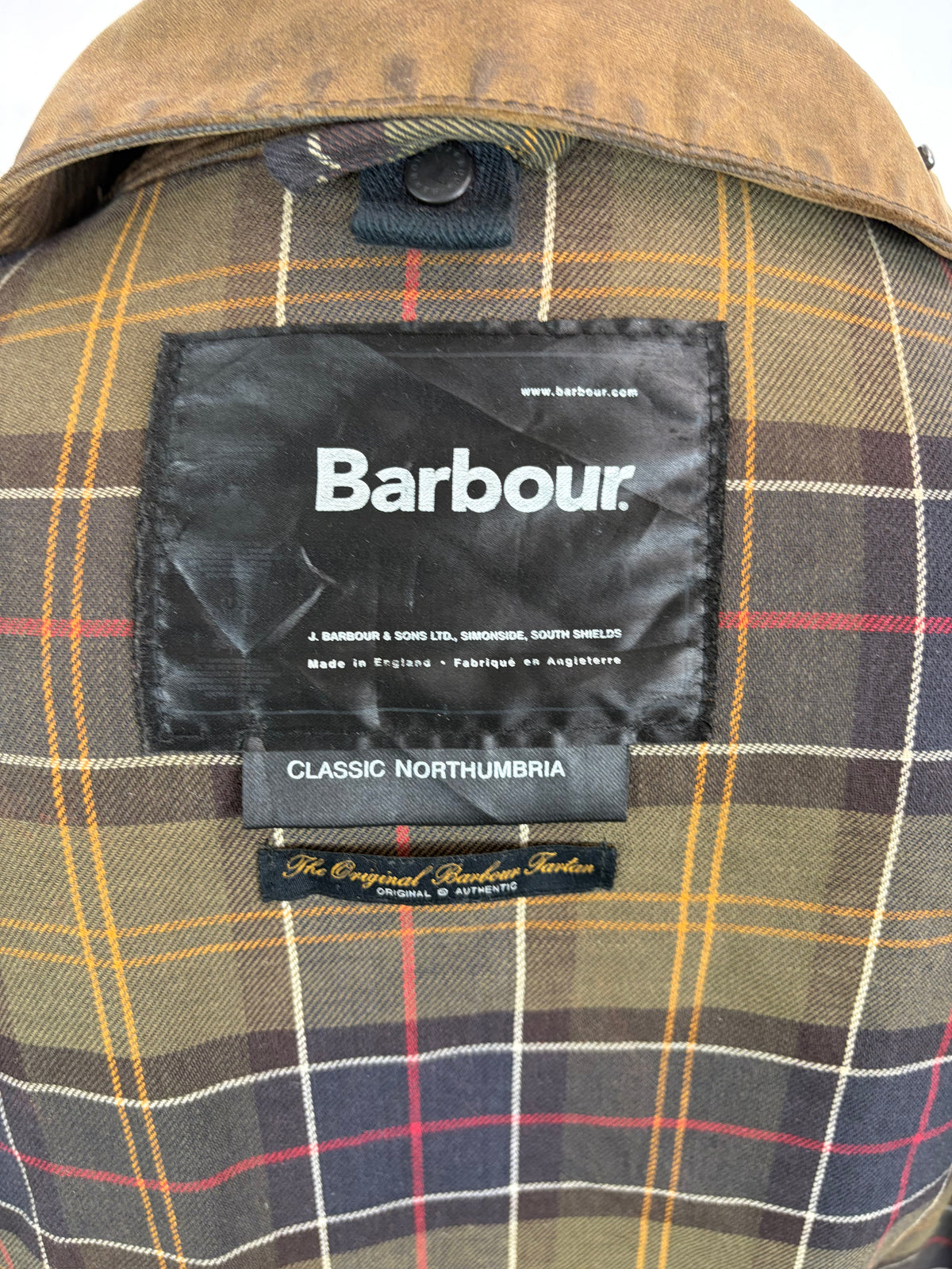 Giacca Barbour Northumbria verde oliva C40/102 cm-Man Olive Waxed Northumbria Jacket Medium