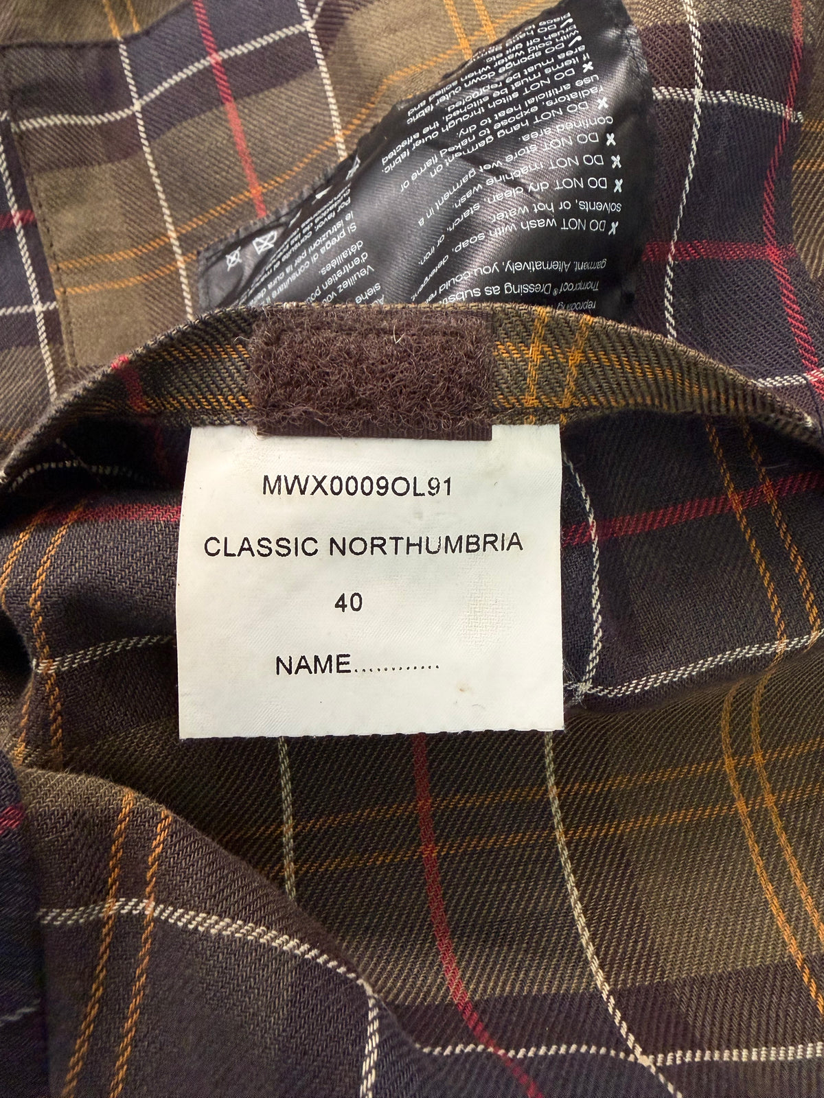 Giacca Barbour Northumbria verde oliva C40/102 cm-Man Olive Waxed Northumbria Jacket Medium
