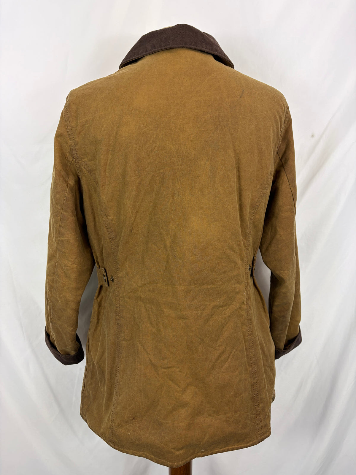 Barbour Giacca corta beige Fur Trim Utility Tg. 42 Lady Beige Utility wax Jacket uk12