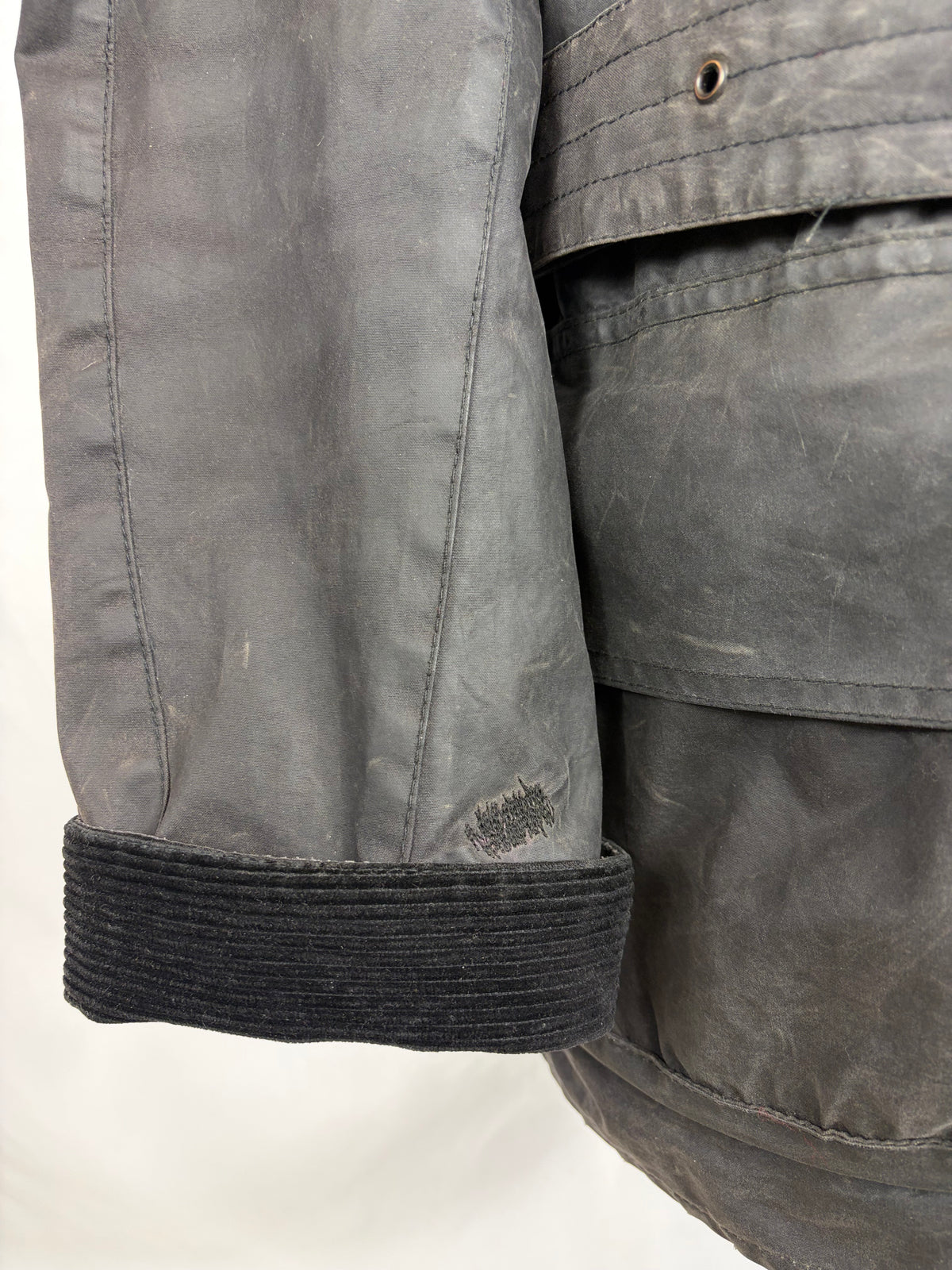Giacca Barbour International Union Jack Large- Black International Union Jacket Jacket Size L