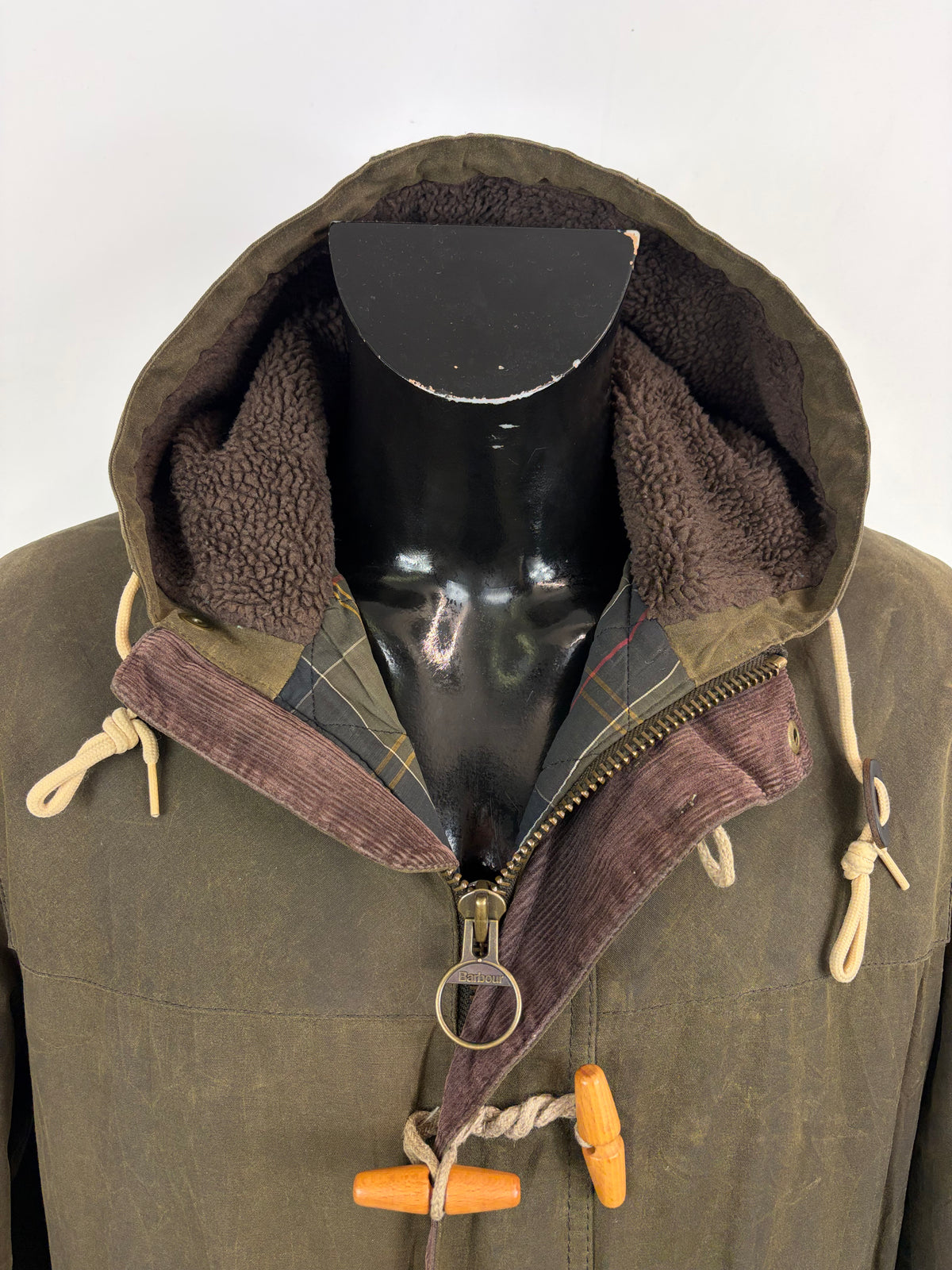 Parka Barbour verde uomo con cappuccio Kirkham Large - Man Green Kirkham jacket size L