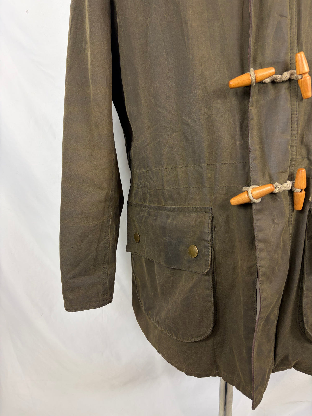 Parka Barbour verde uomo con cappuccio Kirkham Large - Man Green Kirkham jacket size L