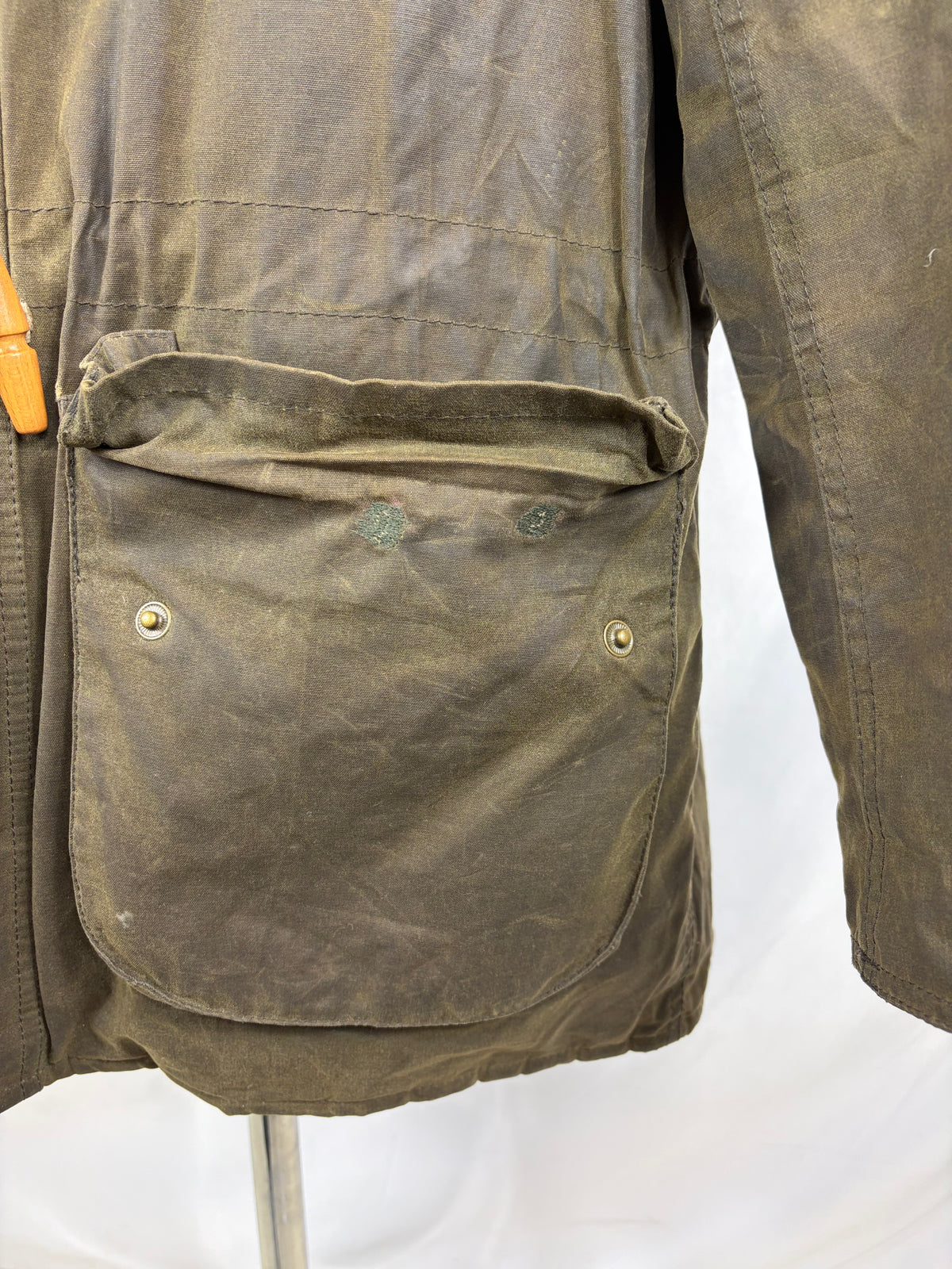 Parka Barbour verde uomo con cappuccio Kirkham Large - Man Green Kirkham jacket size L
