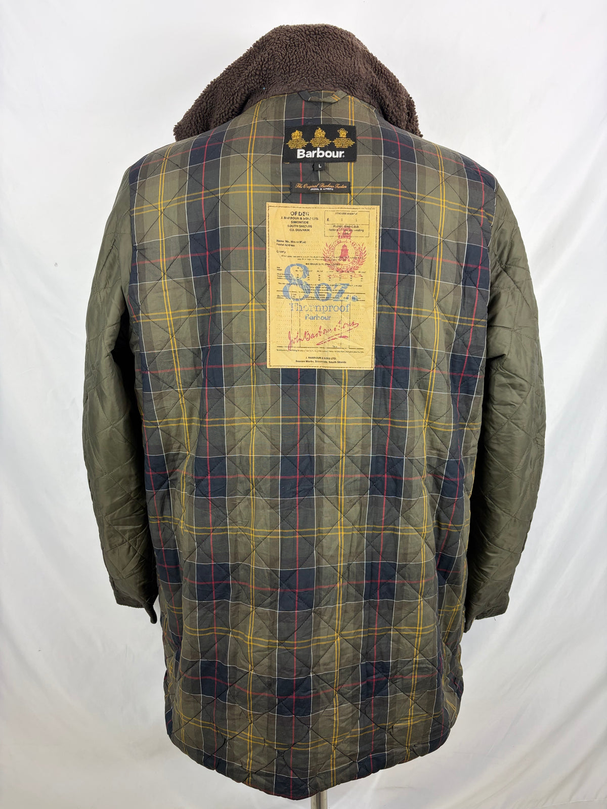 Parka Barbour verde uomo con cappuccio Kirkham Large - Man Green Kirkham jacket size L