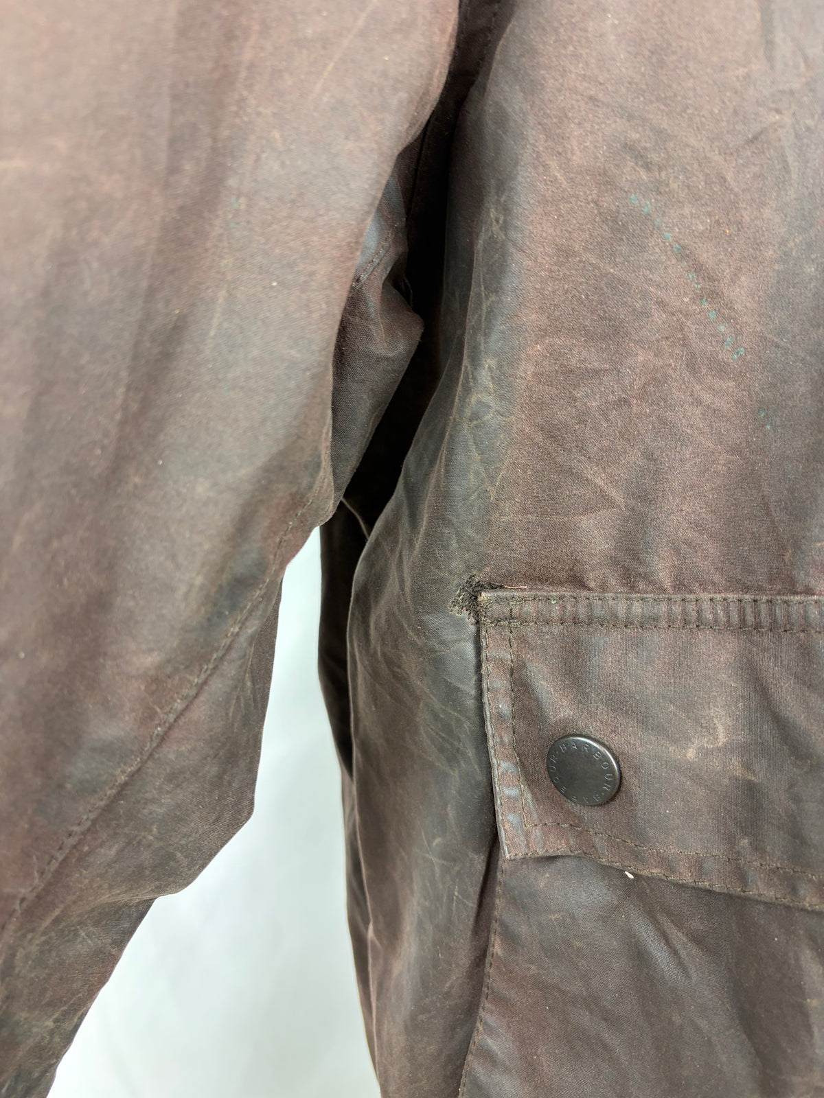 Barbour Giacca uomo Wax Flyer Jacket Large Marrone Man Brown Wax Flyer Jacket Size L