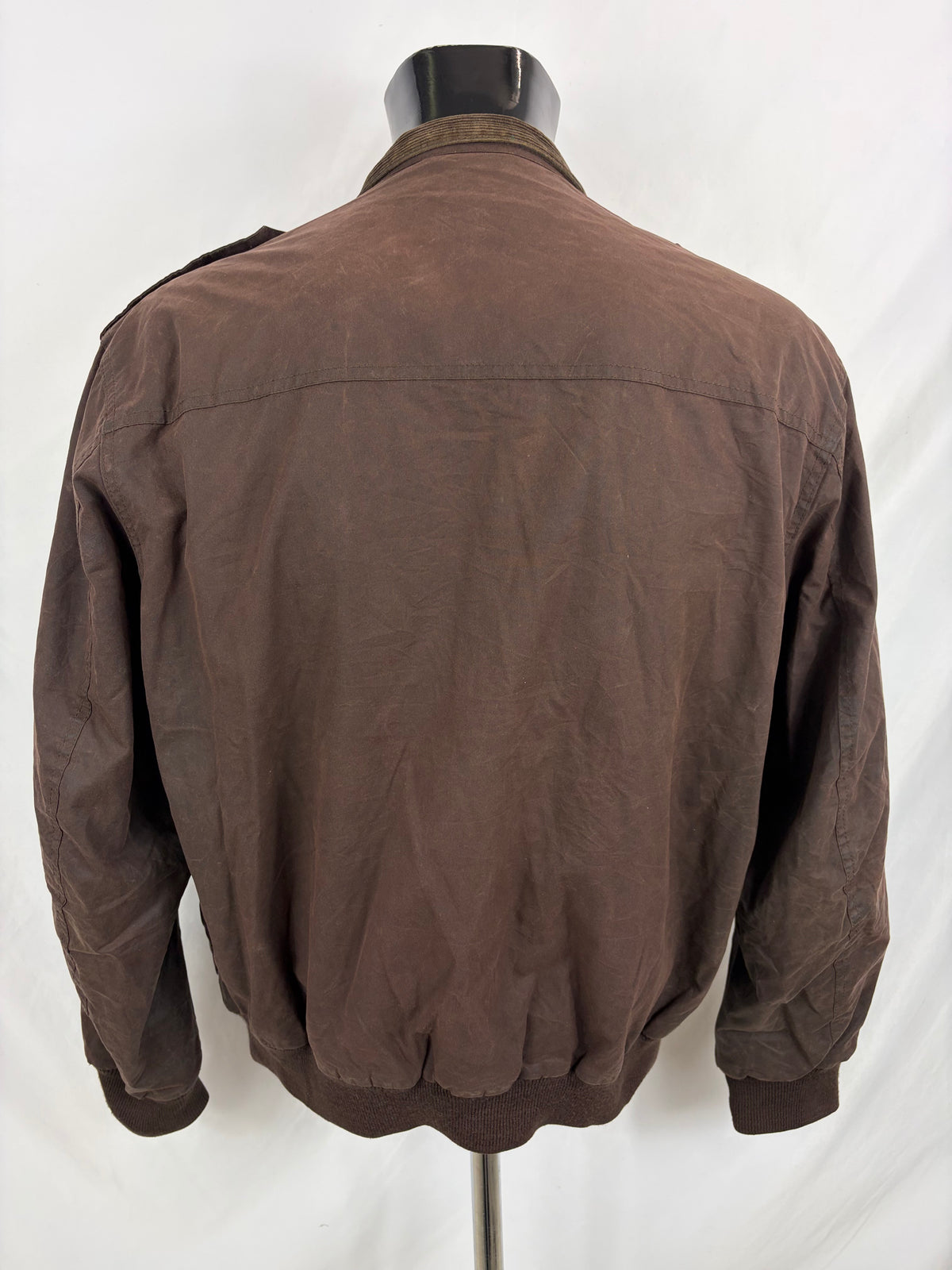 Barbour Giacca uomo Wax Flyer Jacket Large Marrone Man Brown Wax Flyer Jacket Size L