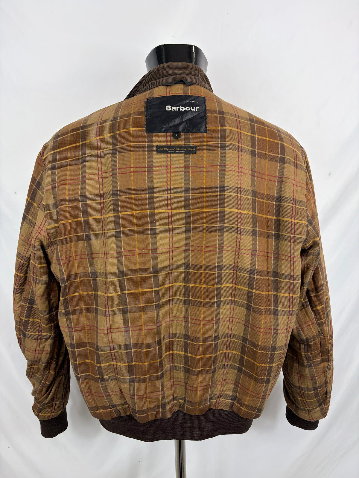Barbour Giacca uomo Wax Flyer Jacket Large Marrone Man Brown Wax Flyer Jacket Size L