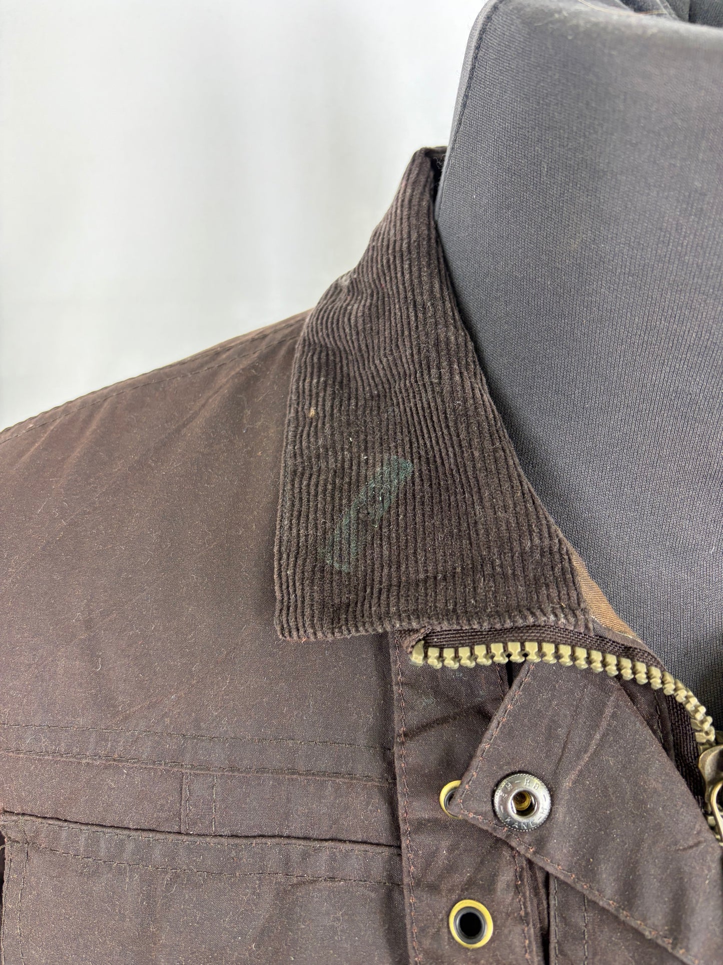 Barbour Giacca donna marrone leggero UK14 Tg. 44- Lady Light Brown Utility mac Jacket Size uk14