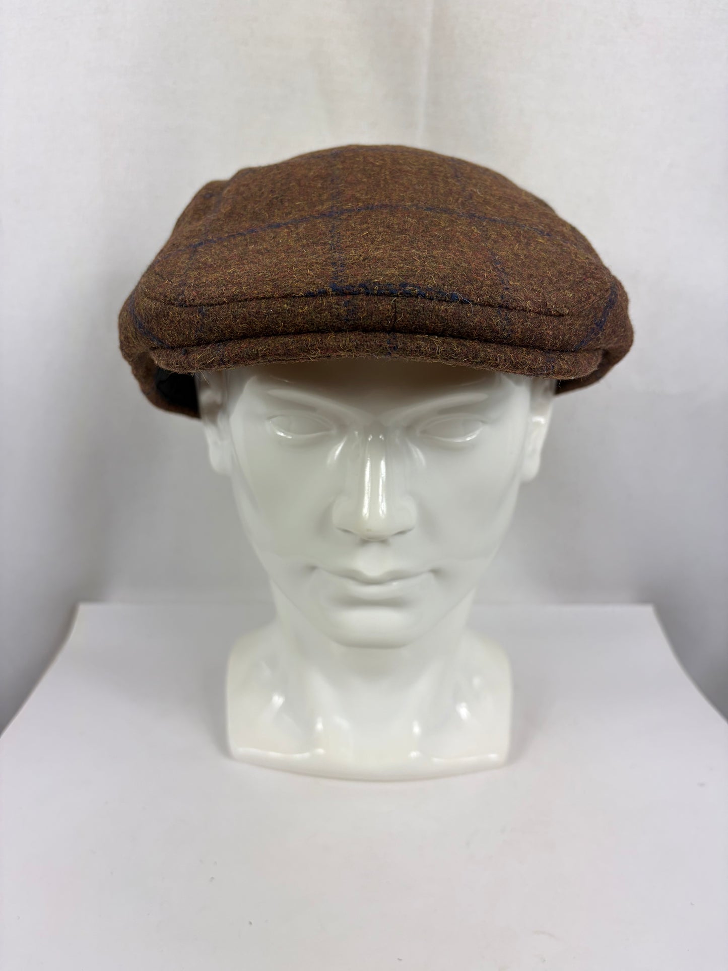 Coppola nuova inglese in lana marrone fantasia tweed  Wool Brown Tweed Flat Cap