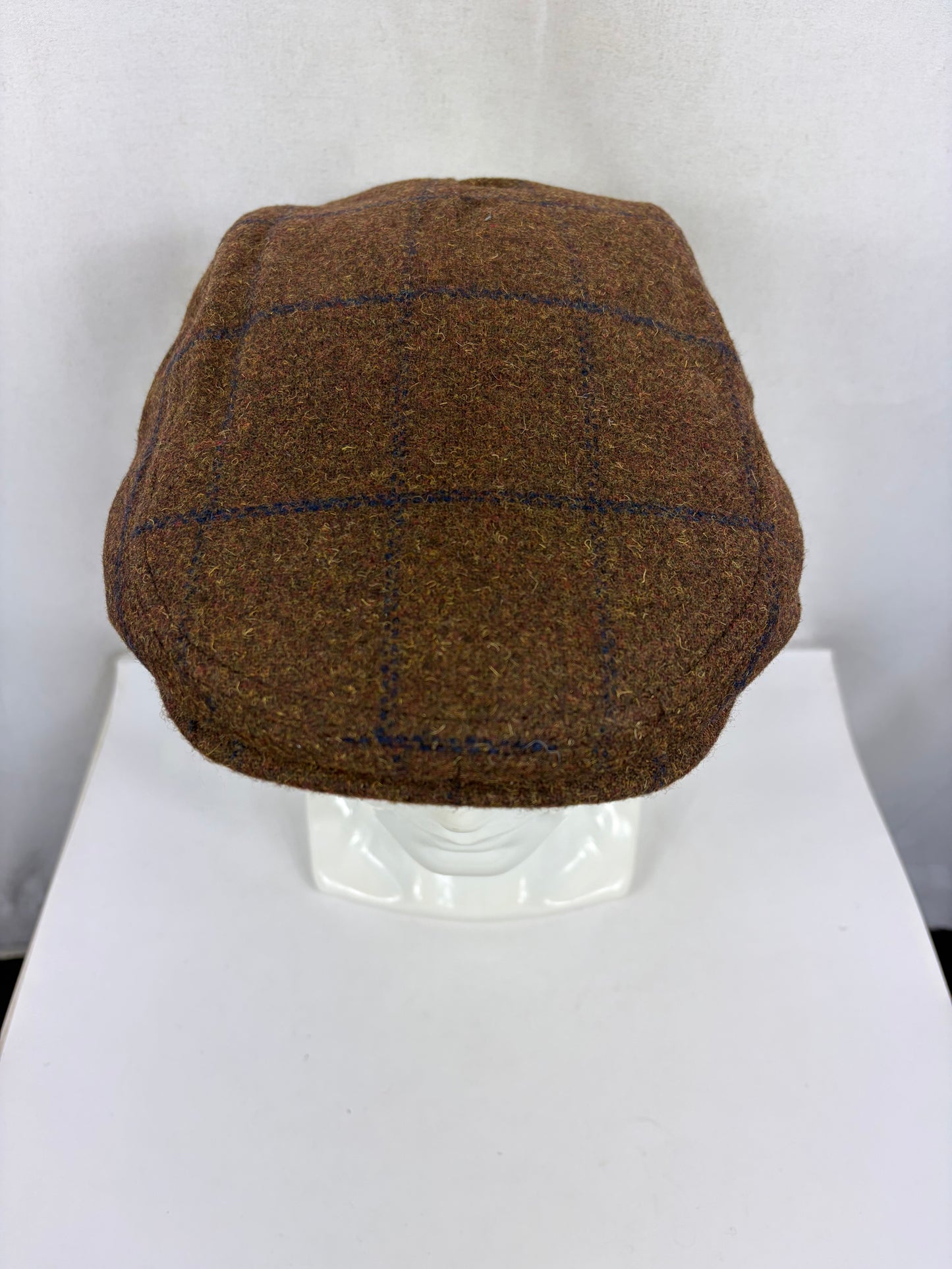 Coppola nuova inglese in lana marrone fantasia tweed  Wool Brown Tweed Flat Cap