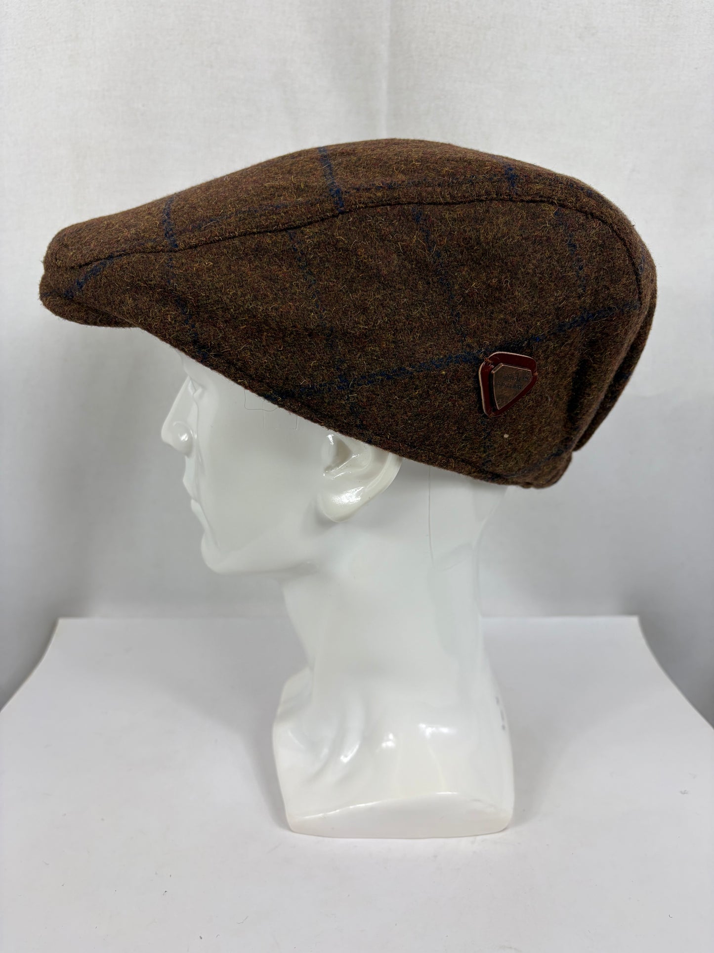 Coppola nuova inglese in lana marrone fantasia tweed  Wool Brown Tweed Flat Cap