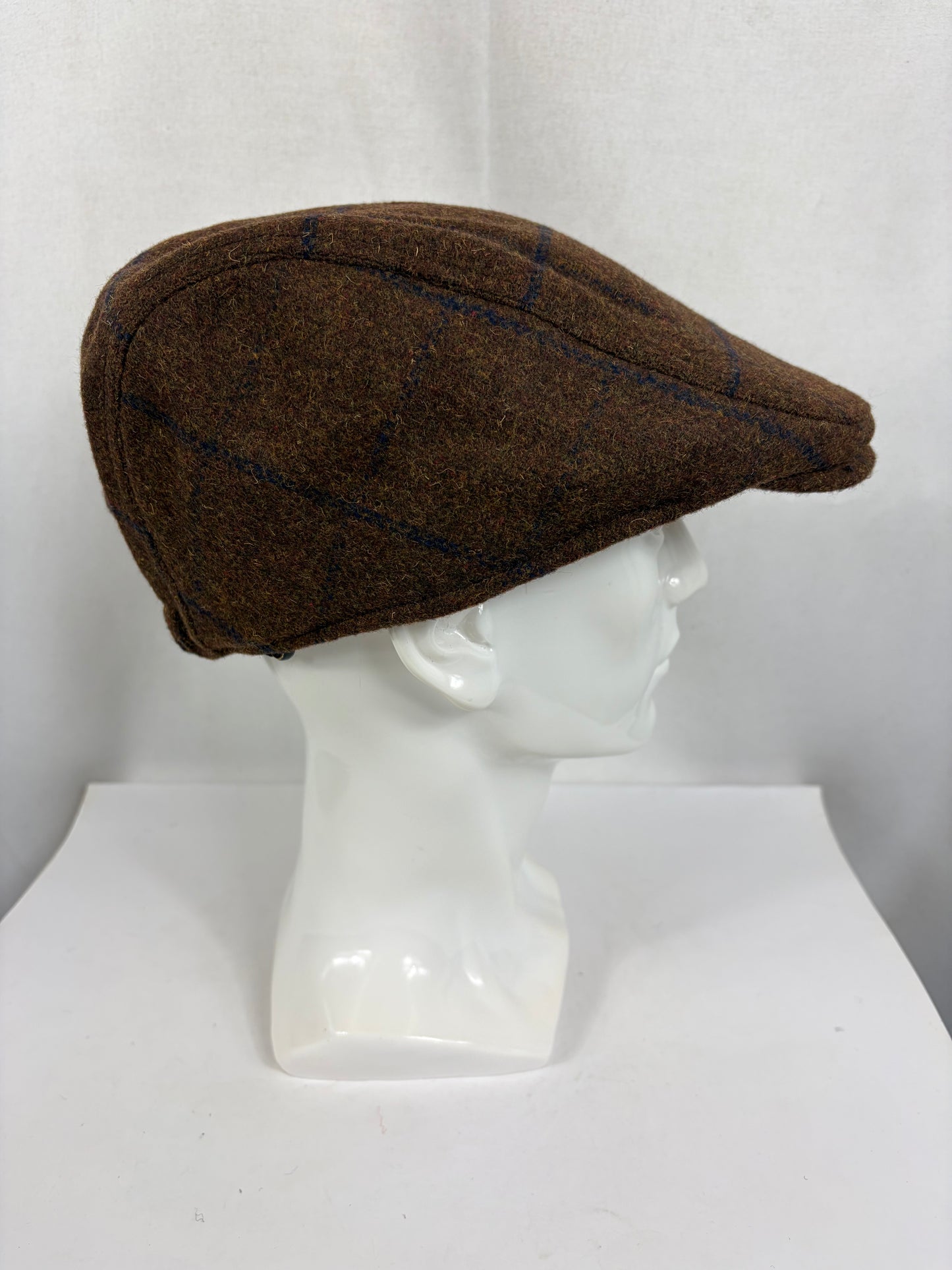 Coppola nuova inglese in lana marrone fantasia tweed  Wool Brown Tweed Flat Cap