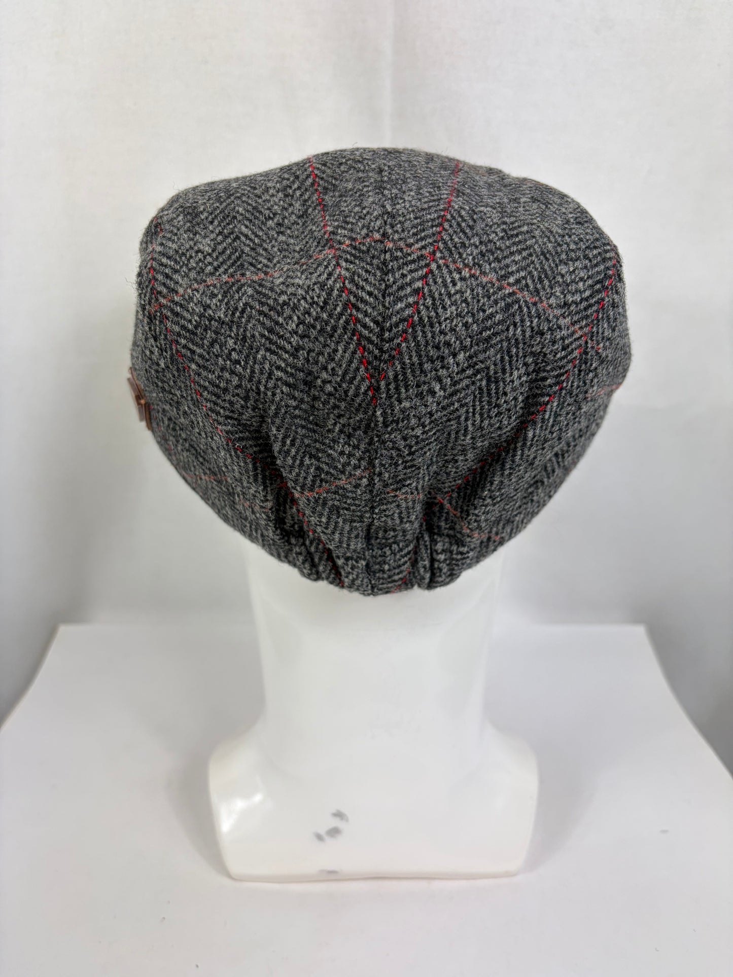 Coppola nuova inglese in lana gigia fantasia tweed  Wool Grey Tweed Check Flat cap size one - Shop In London