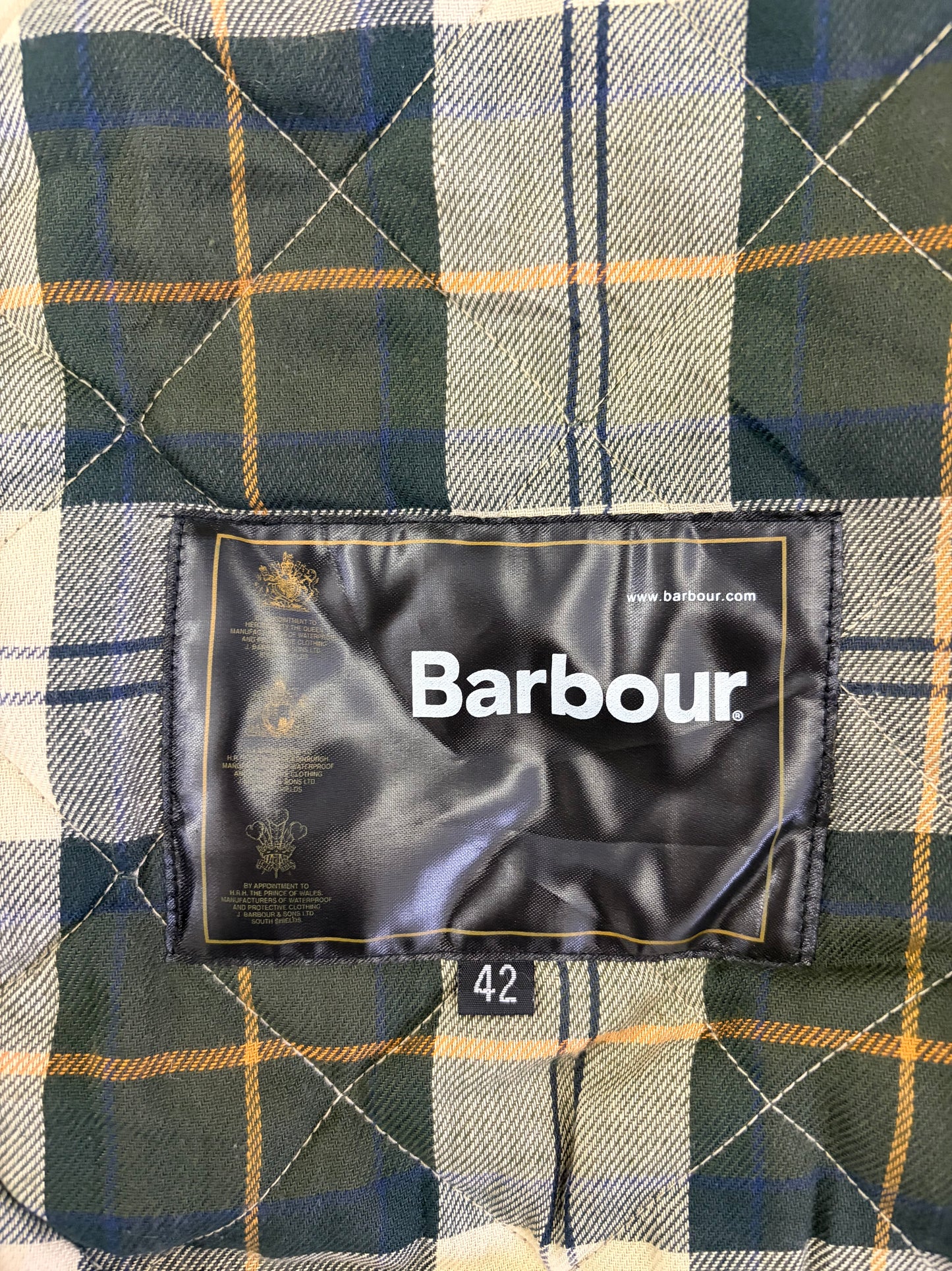 Gilet Barbour Trapuntato Verde 42 Green Quilted Waistcoat Zip in Liner size 42