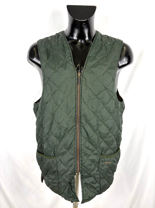 Gilet Barbour verde trapuntato zip taglia 42 - Man Quilted waistcoat zip in liner size Large