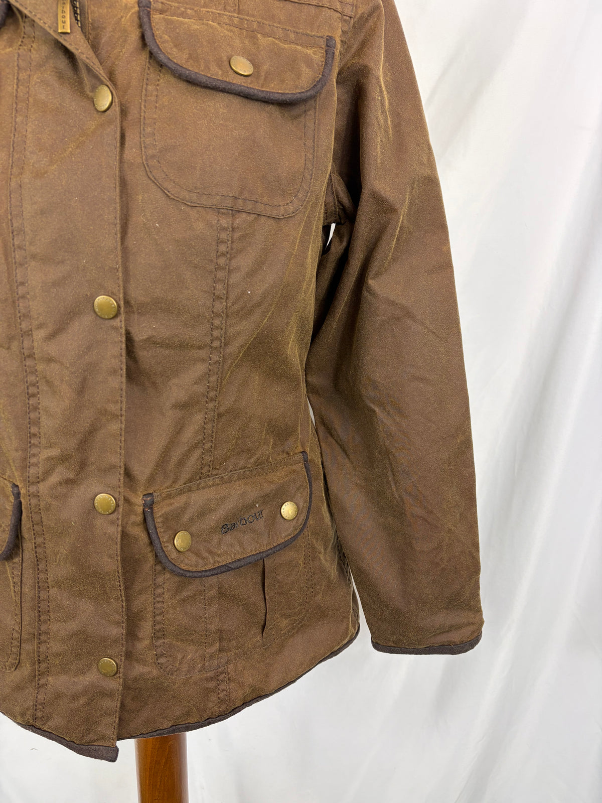 Giacca Barbour corta donna Utility Beige UK8 Xsmall Beige short Lady Utility jacket Xsmall size Uk8
