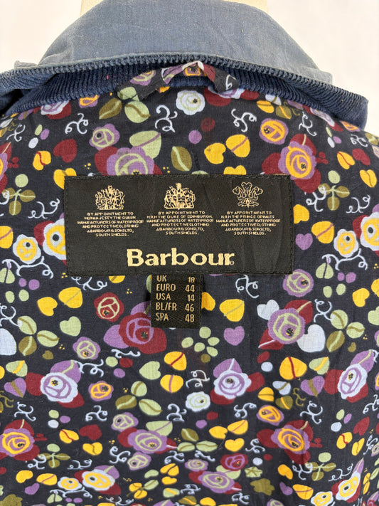 Giacca Barbour blu chiaro unisex Uk18 tg.48 ita  Lady Blue Retail Sapper Wax Jacket uk18
