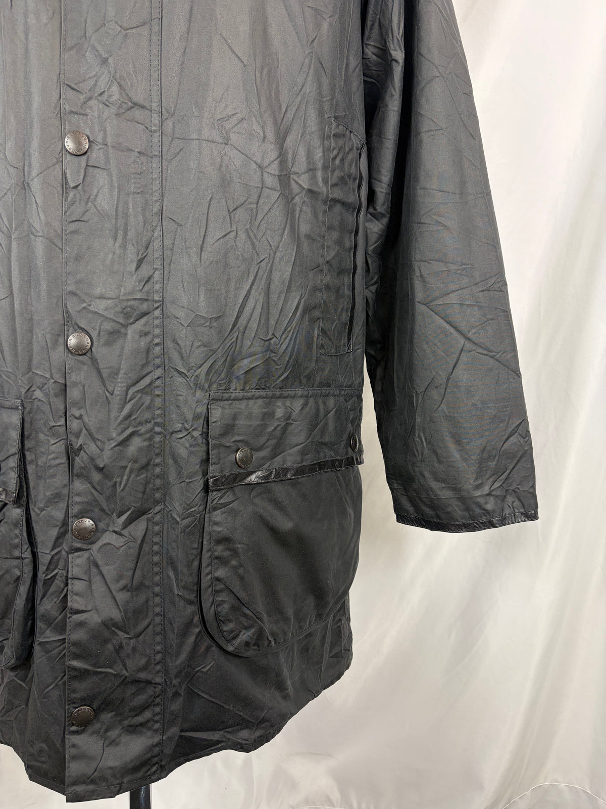 RARO Barbour Giacca Mark Phillips Medium blu - Man Navy Wax Vintage Mark Phillips Coat Size M