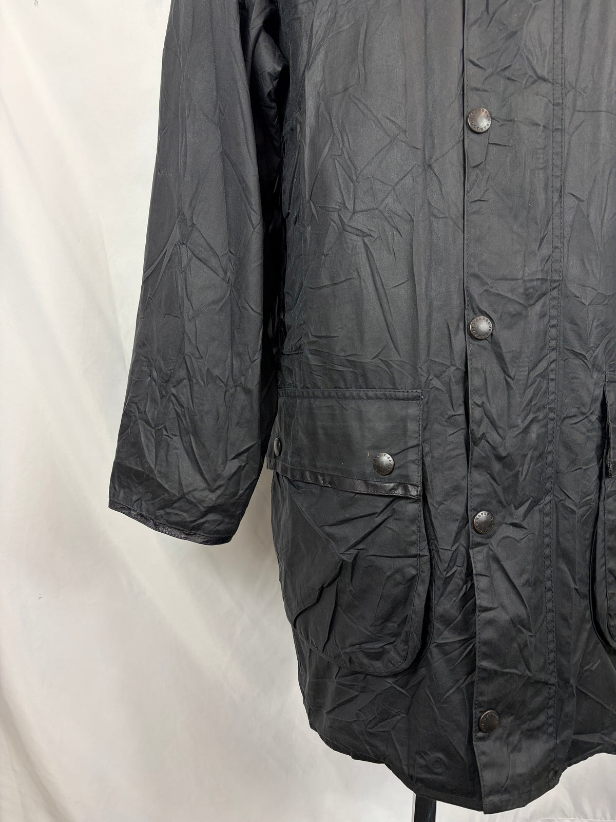 RARO Barbour Giacca Mark Phillips Medium blu - Man Navy Wax Vintage Mark Phillips Coat Size M