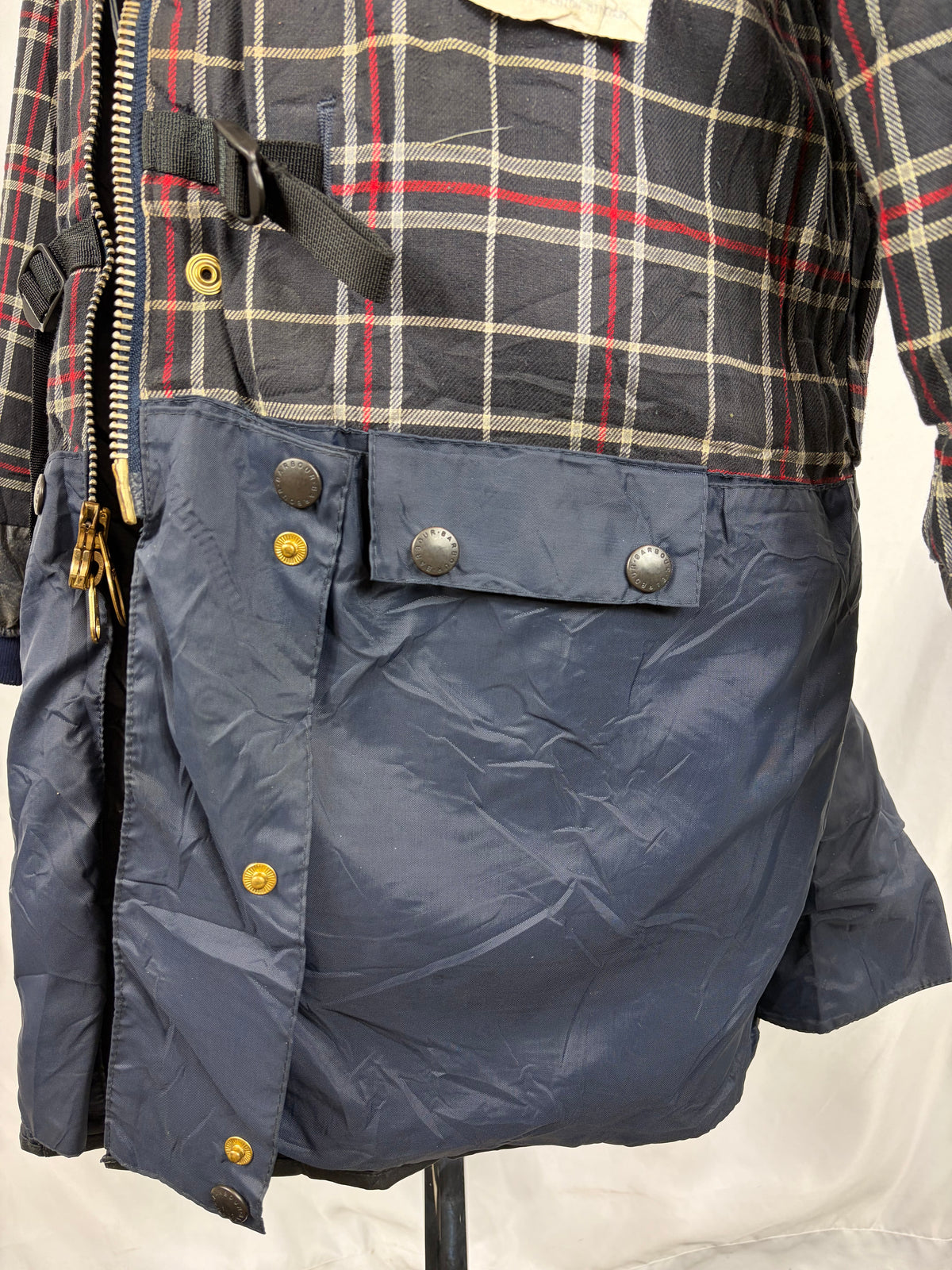 RARO Barbour Giacca Mark Phillips Medium blu - Man Navy Wax Vintage Mark Phillips Coat Size M