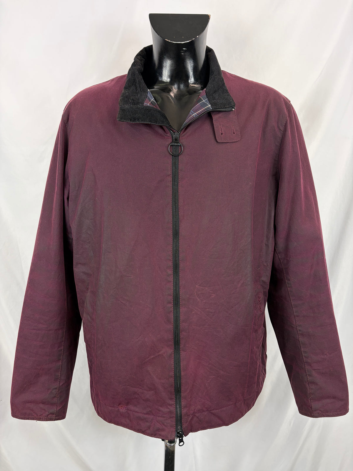 Giacca Barbour Barnby viola cerata da uomo XL- Man Barbour Barnby Wax Jacket size XLarge