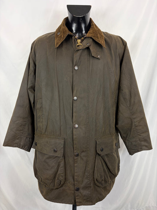 Giacca Barbour Northumbria verde oliva C42/107 cm-Man Olive Waxed Northumbria Jacket Large