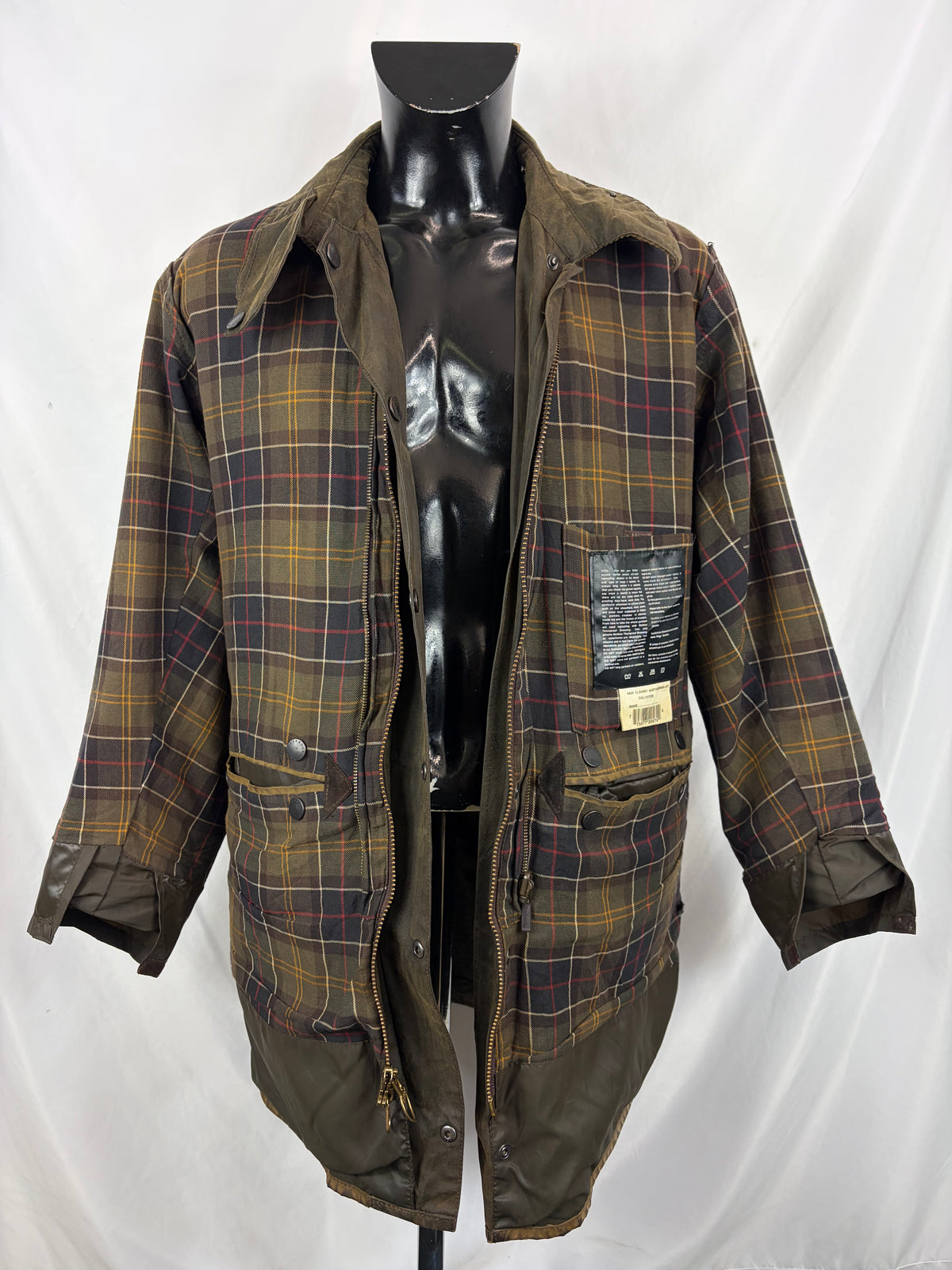 Giacca Barbour Northumbria verde oliva C42/107 cm-Man Olive Waxed Northumbria Jacket Large