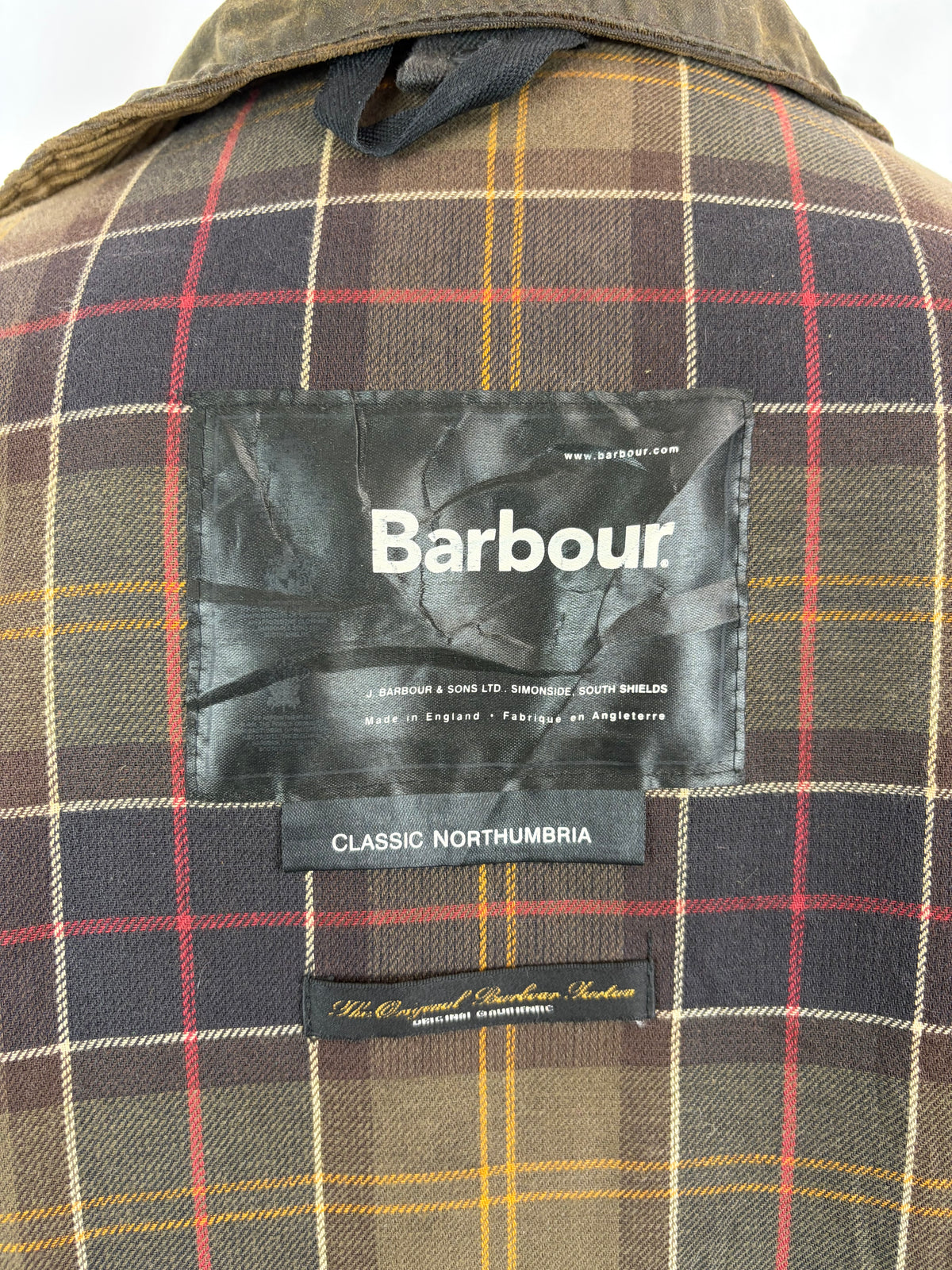 Giacca Barbour Northumbria verde oliva C42/107 cm-Man Olive Waxed Northumbria Jacket Large