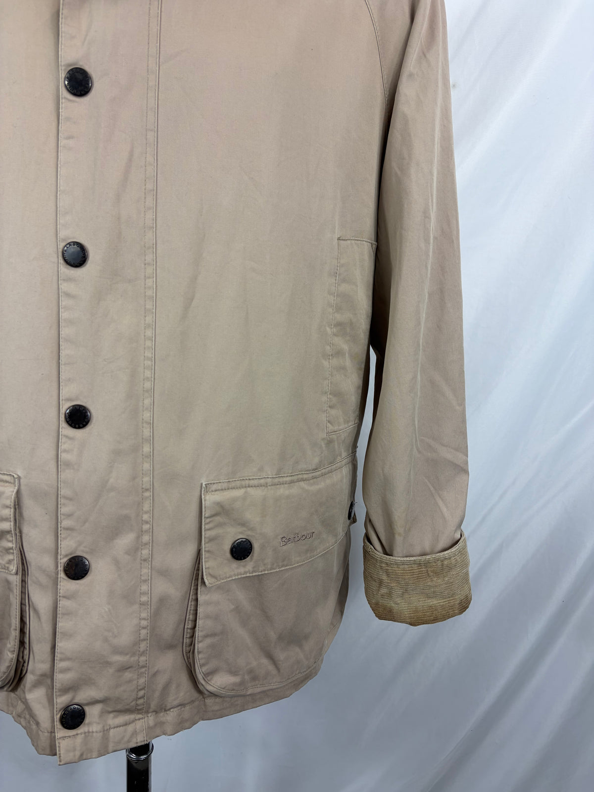 Giacca Barbour Lightweight Bedale Beige Small Man Beige Lightweight cotton jacket size Small