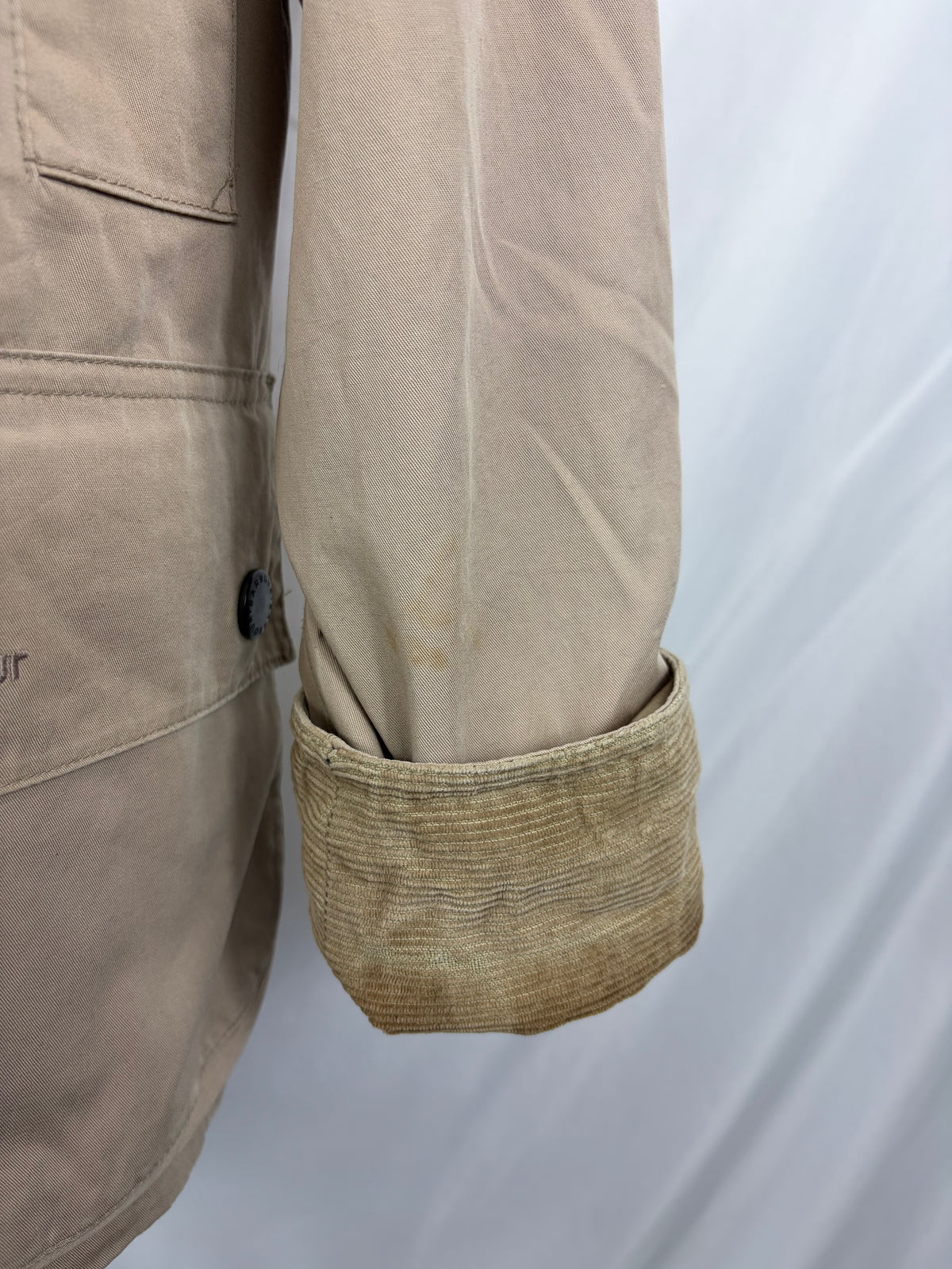 Giacca Barbour Lightweight Bedale Beige Small Man Beige Lightweight cotton jacket size Small