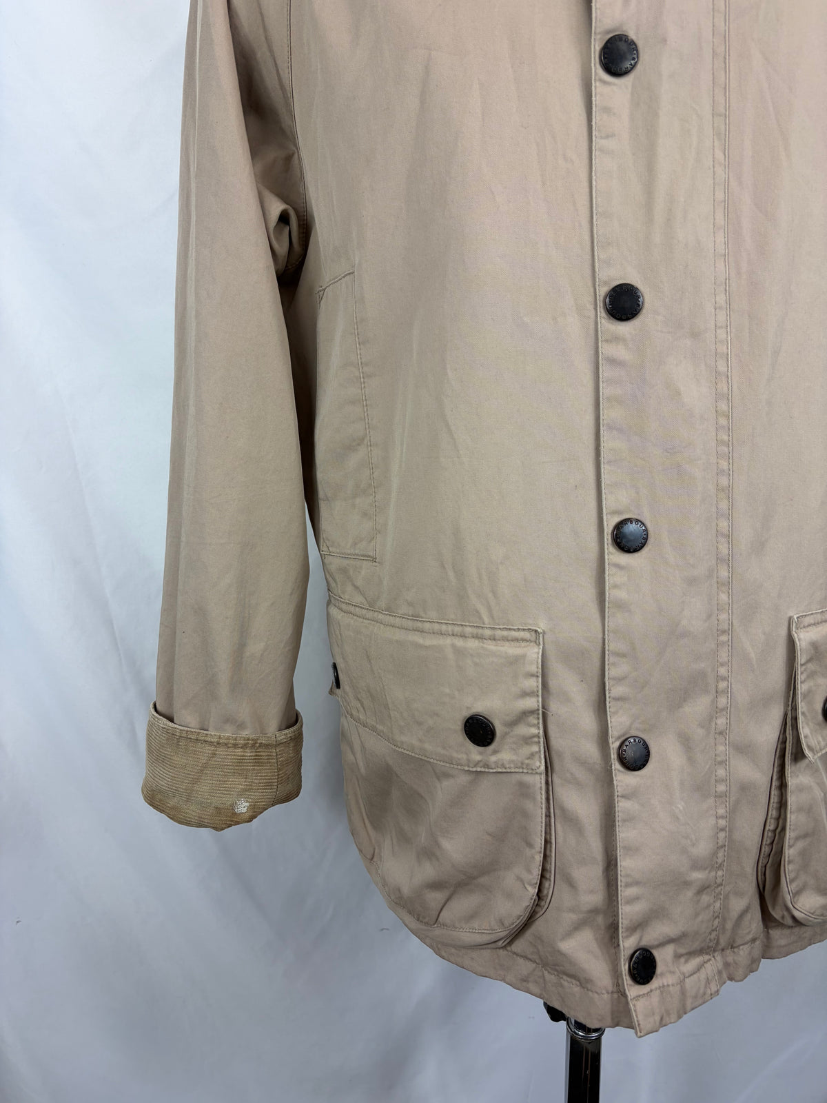 Giacca Barbour Lightweight Bedale Beige Small Man Beige Lightweight cotton jacket size Small