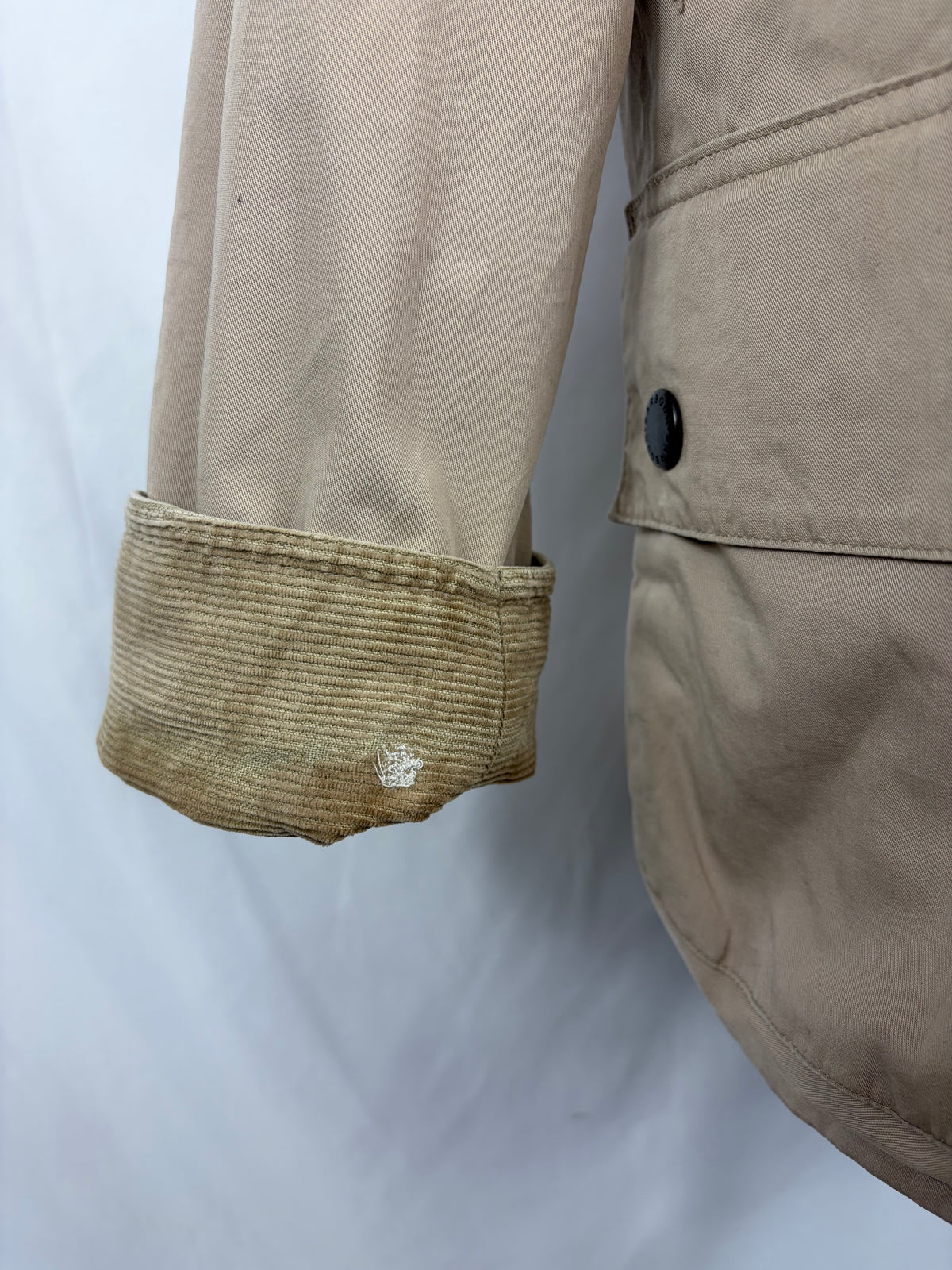 Giacca Barbour Lightweight Bedale Beige Small Man Beige Lightweight cotton jacket size Small