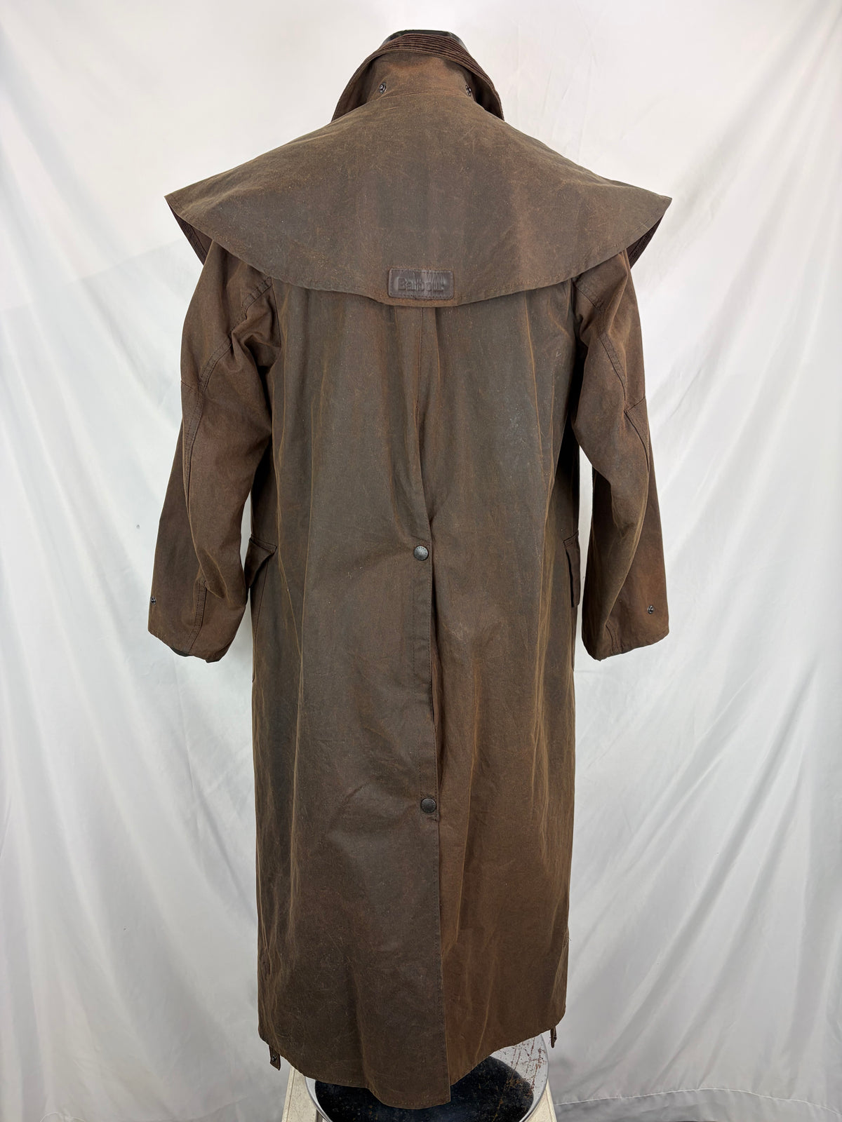 RARO Cappotto Barbour Stockman marrone Lungo Medium Man Brown wax Long Coat Size Medium