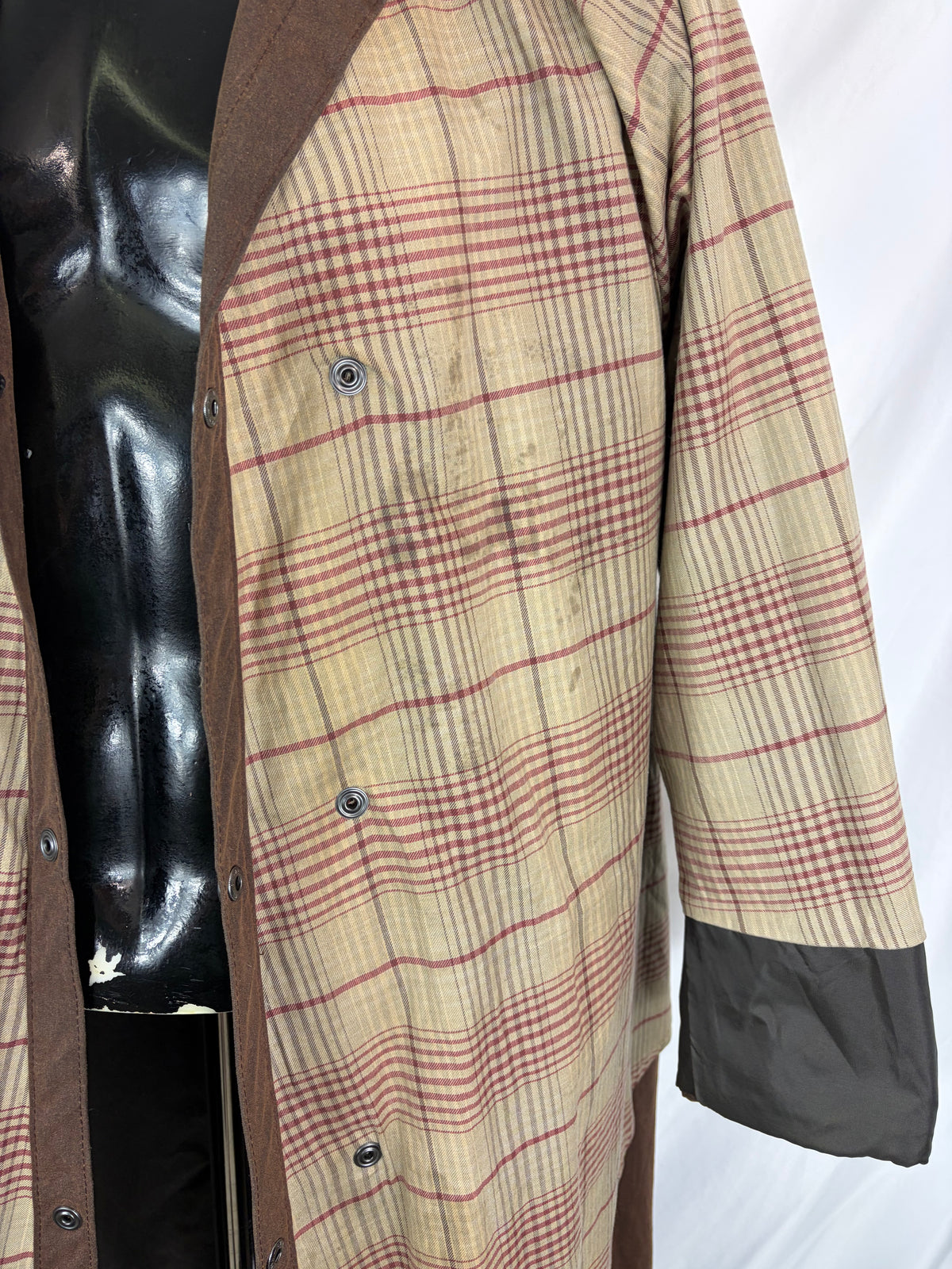 RARO Cappotto Barbour Stockman marrone Lungo Medium Man Brown wax Long Coat Size Medium