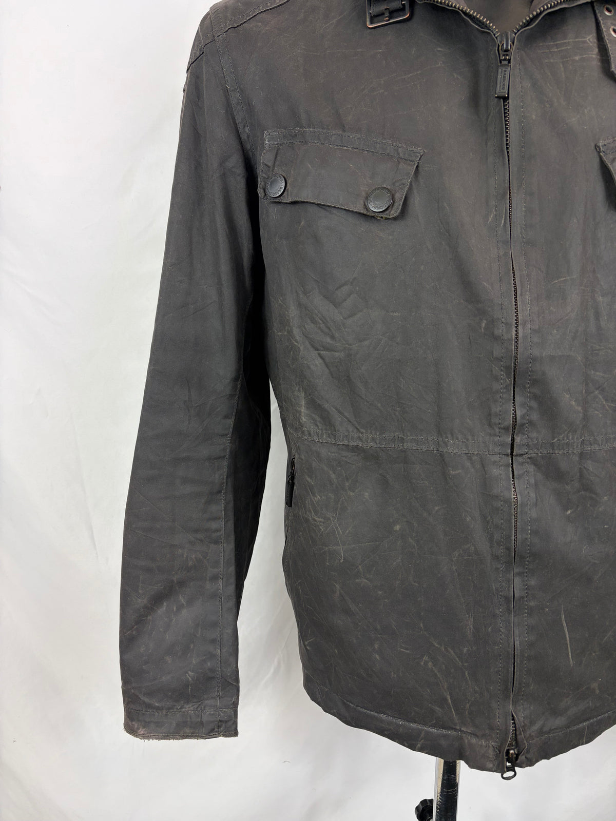 Giacca Barbour International Rebel Nera Medium- Man International Wax Rebel Jacket size M