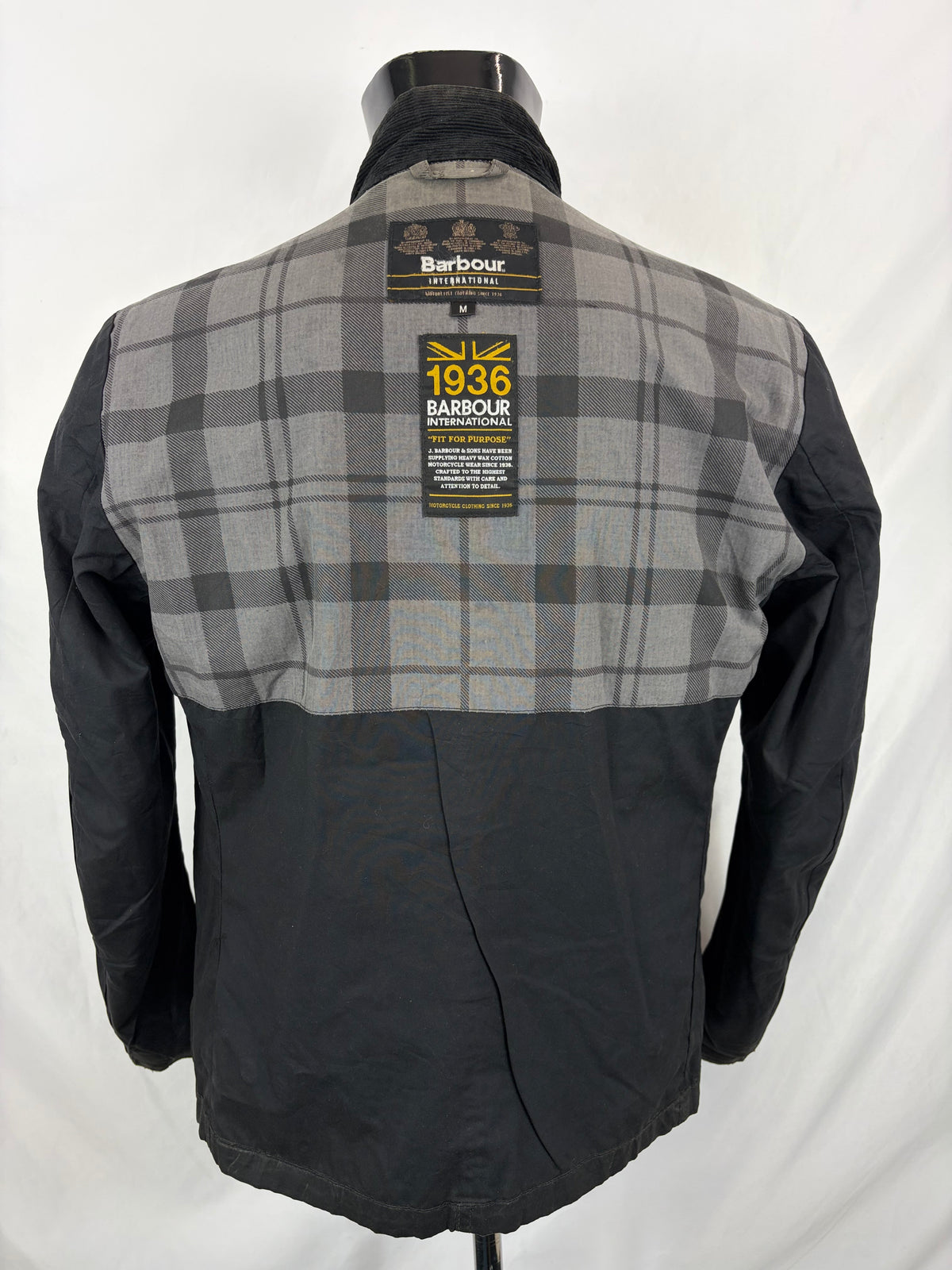 Giacca Barbour International Rebel Nera Medium- Man International Wax Rebel Jacket size M