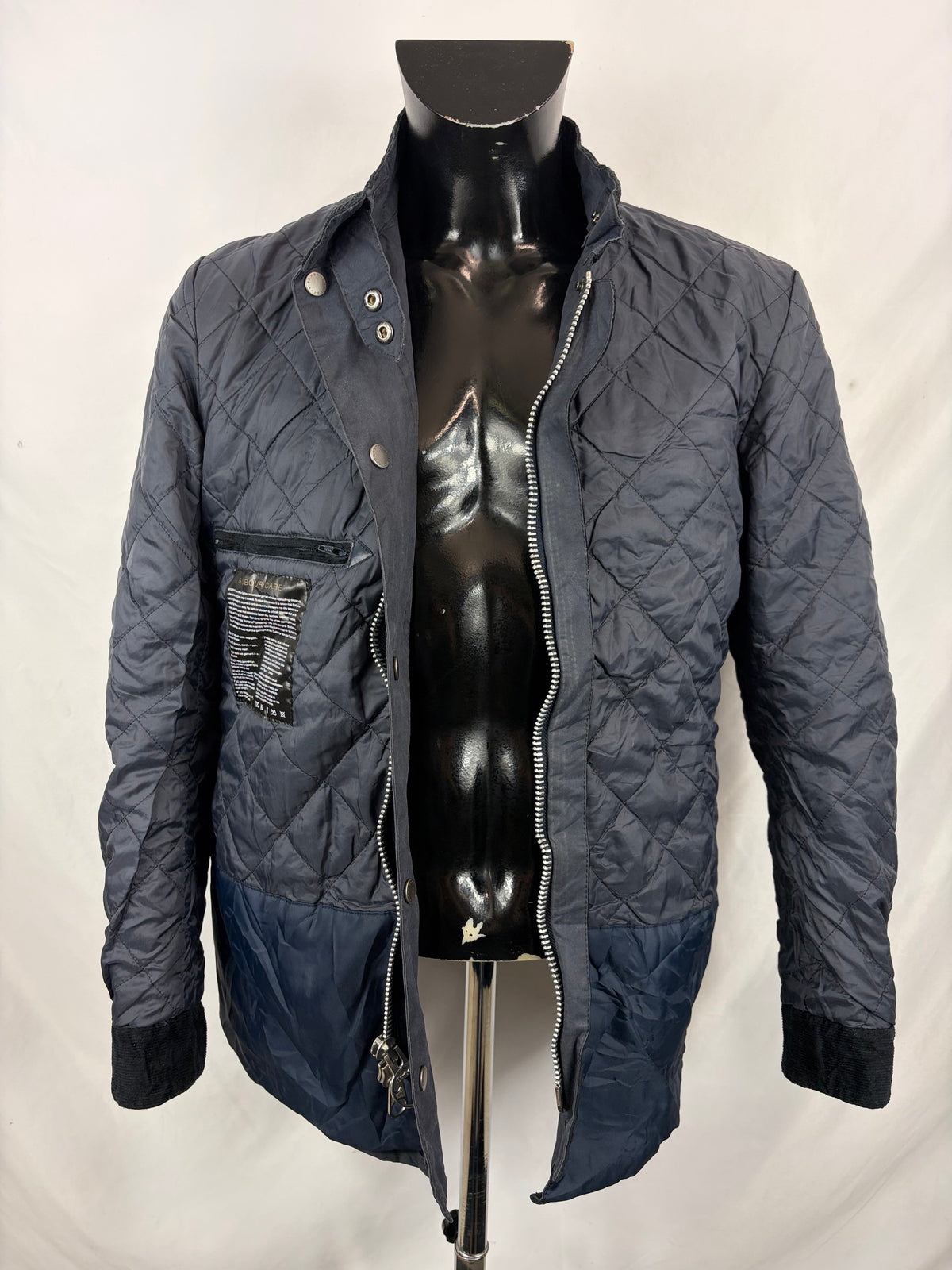 Giacca Barbour International Uomo Duke Blu Medium - Man Navy Duke wax Jacket Size M