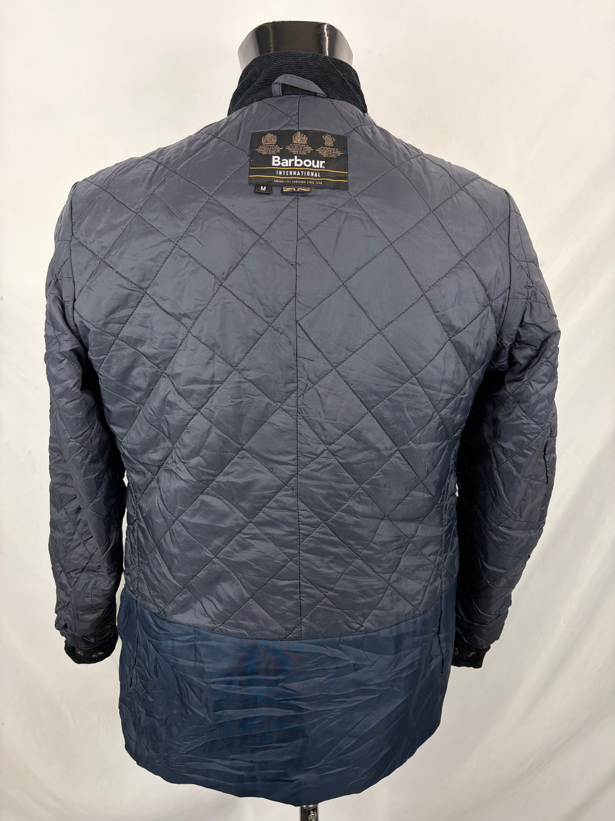 Giacca Barbour International Uomo Duke Blu Medium - Man Navy Duke wax Jacket Size M
