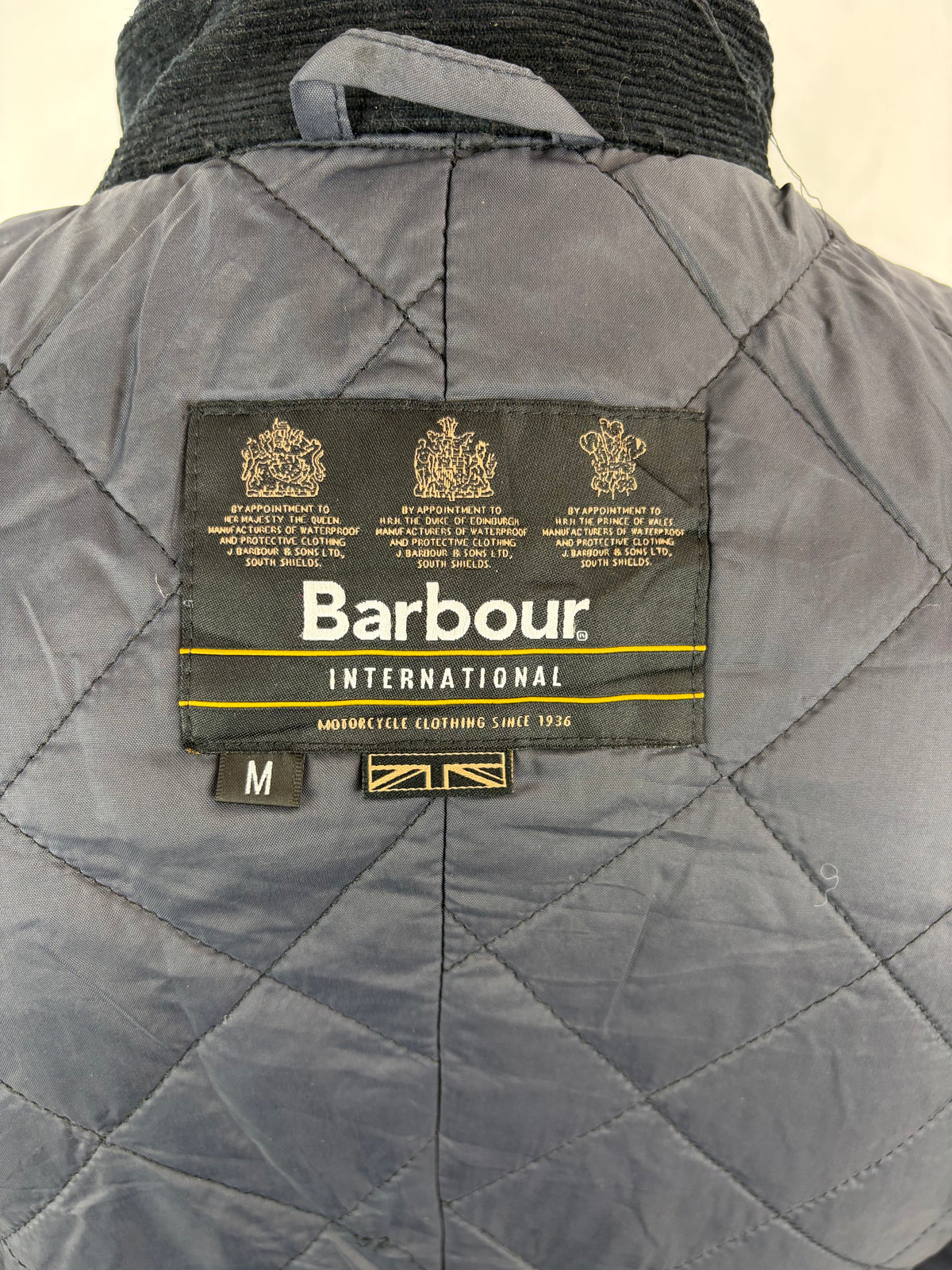 Giacca Barbour International Uomo Duke Blu Medium - Man Navy Duke wax Jacket Size M