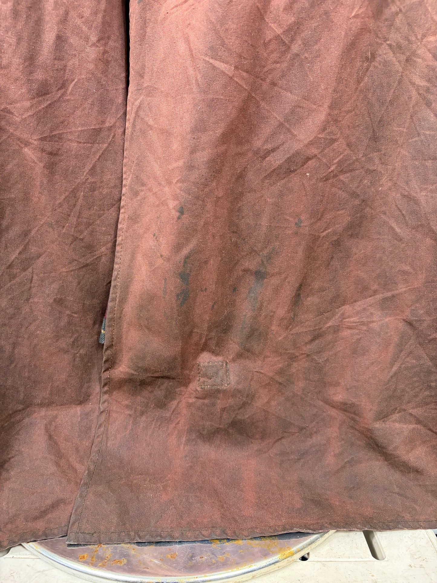 RARO Barbour Stockman lungo marrone C44/112 cm XLarge Man Brown Long Riding Coat XLarge - Shop In London